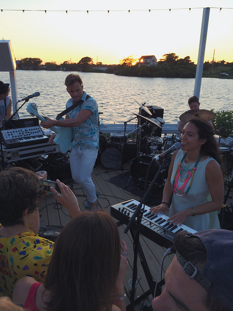 St. Lucia's sunset performance at The Surf Lodge.