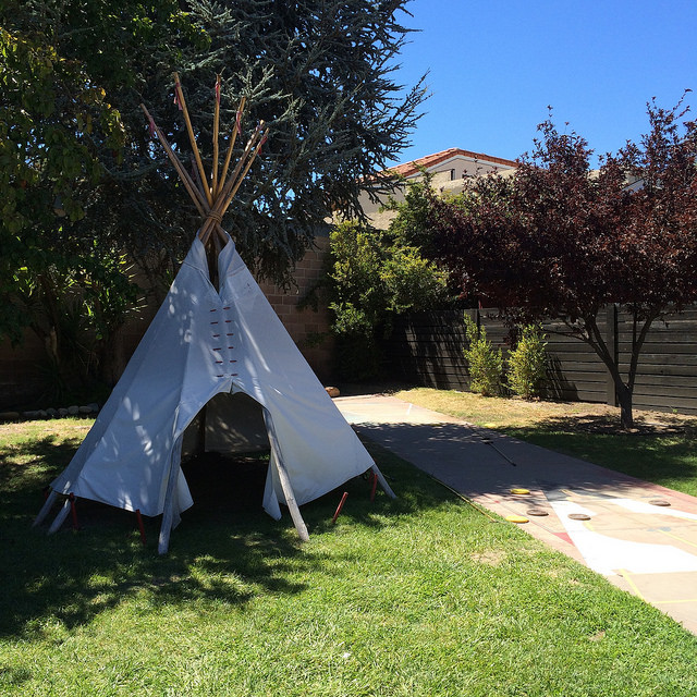 ORI's poolside teepee.