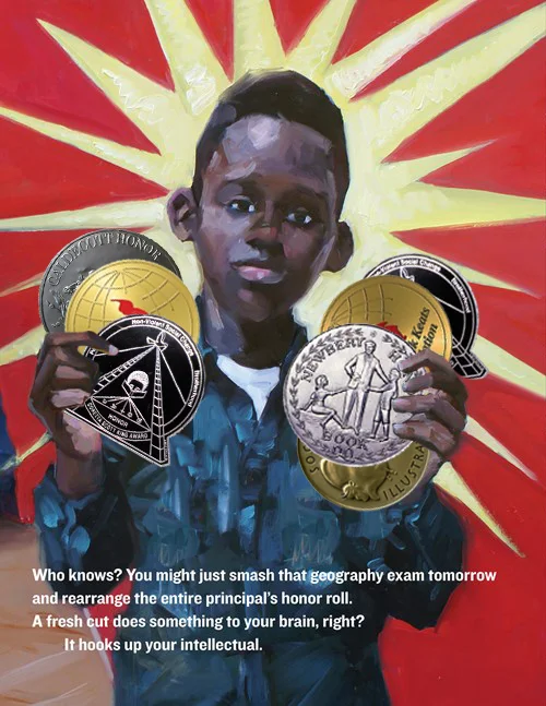 h/t to Betsy Bird for already addressing the important question of " Where Do I Fit All My Medals? "