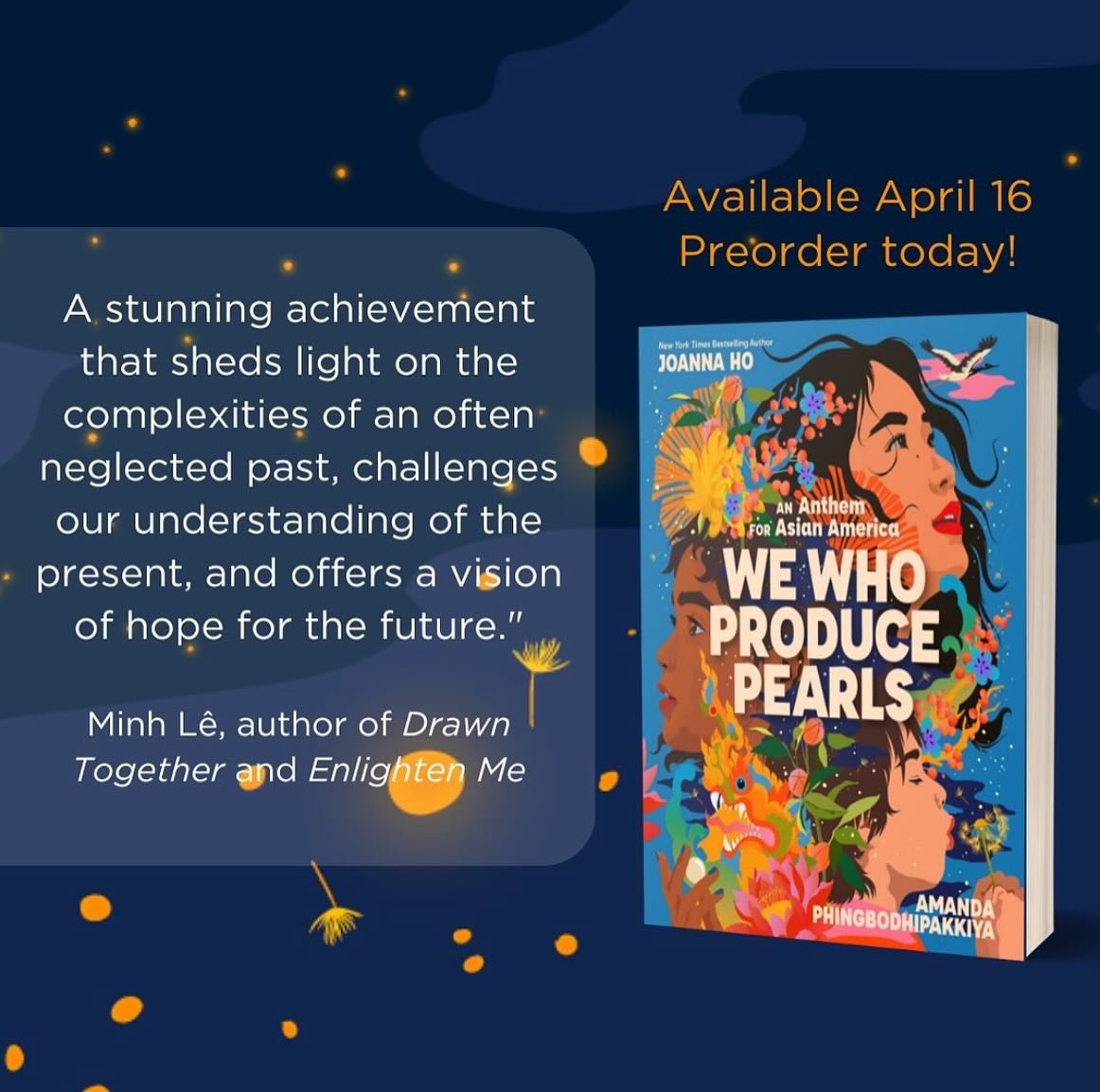 So excited for WE WHO PRODUCE PEARLS to be out in the world soon and honored to have gotten an early peek at this important and gorgeous book by @joannahowrites &amp; @alonglastname 🤍🙏🏽 @scholastic 

Also, (1) it&rsquo;s true I flew across the cou