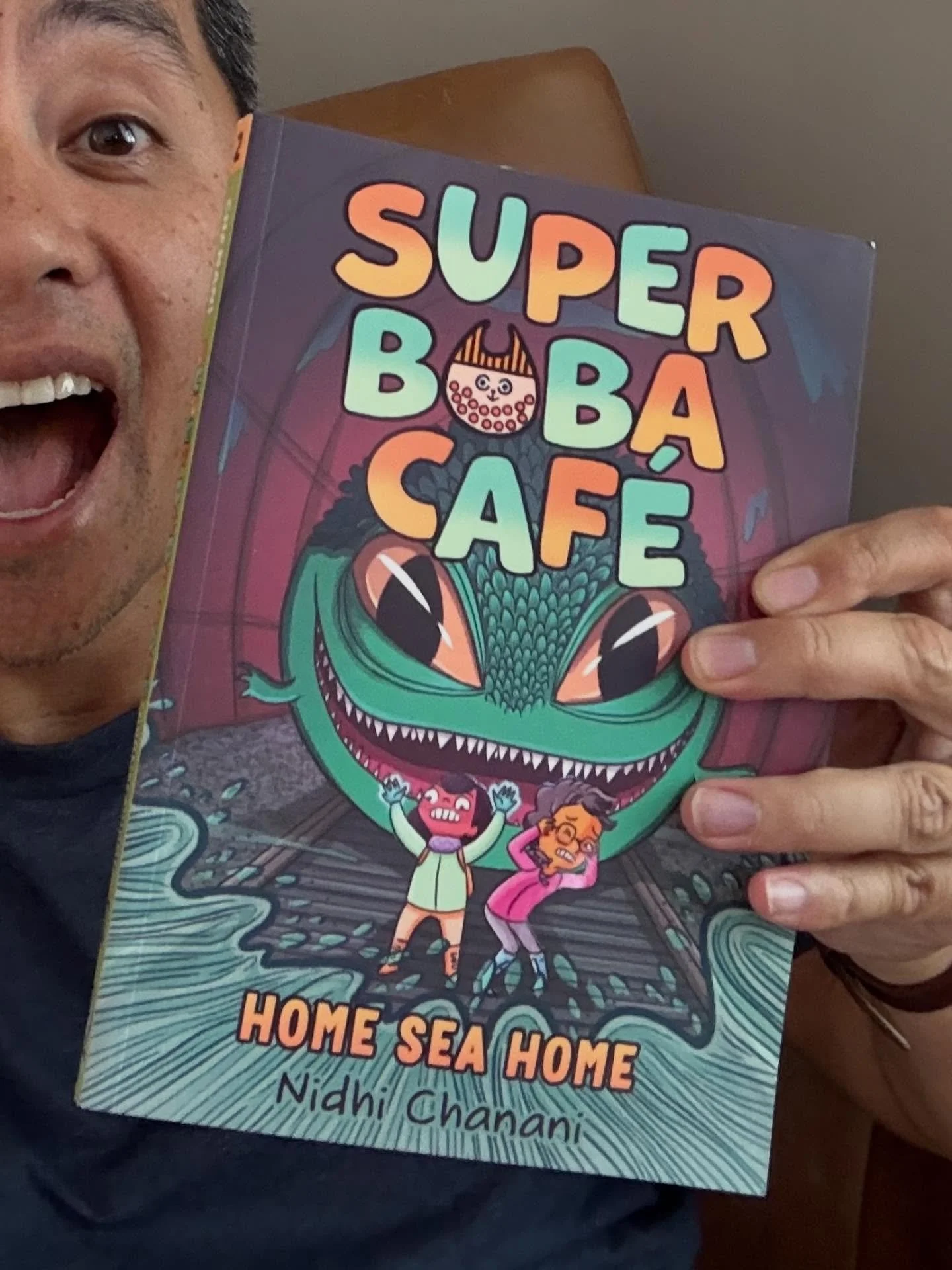 SUPER BOBA CAF&Eacute;: HOME SEA HOME by the great @nidhiart is out now! 💖🧋 Happy pub day, friend! @abramskids