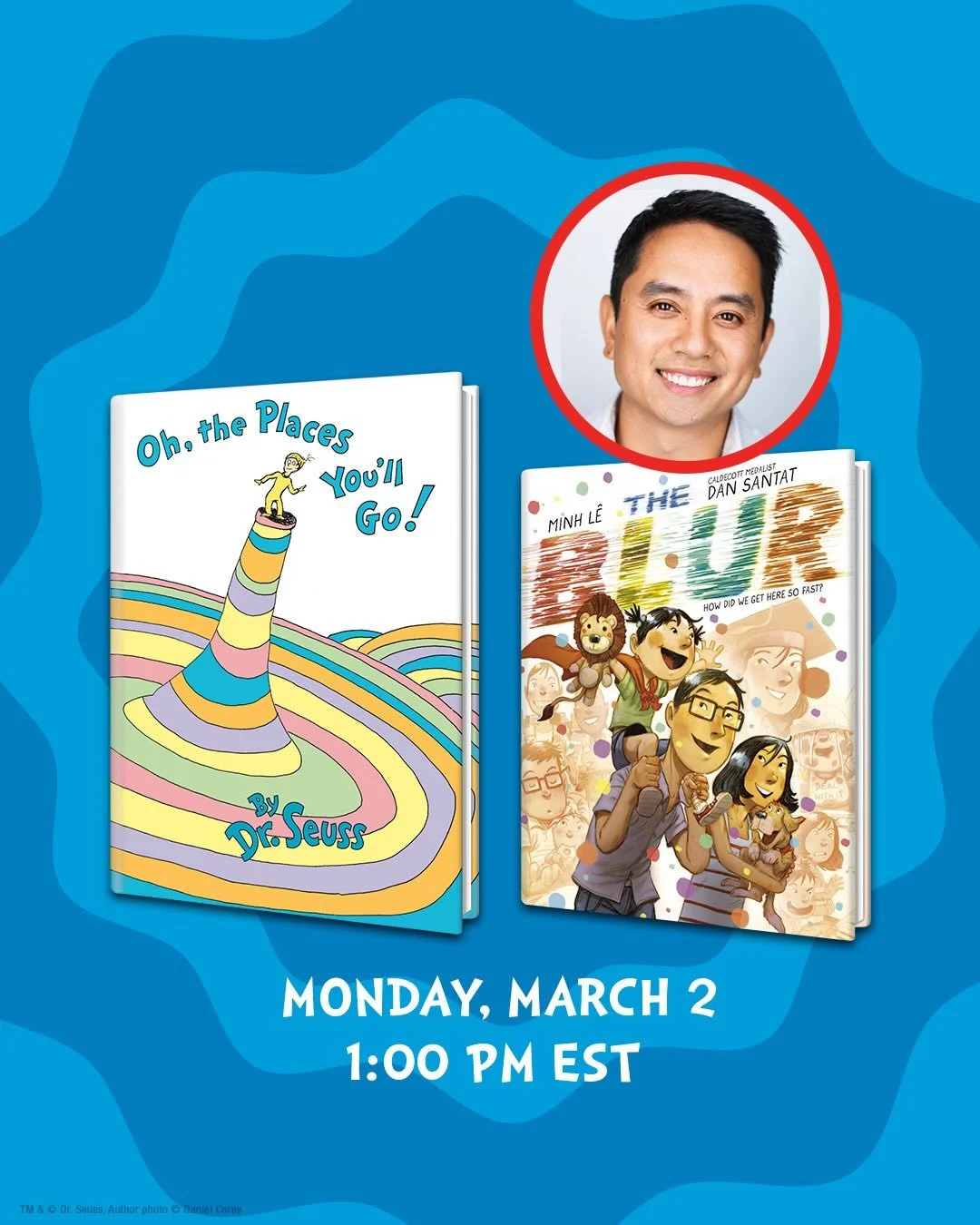 Next Monday, I&rsquo;ll be kicking of a weeklong celebration of reading as part of Dr. Seuss&rsquo;s birthday festivities&mdash;alongside an all-star line-up of @juddwinick, @mary_pope_osborne, @mychal3ts, and @nathanwpylestrangeplanet!

I&rsquo;ll b