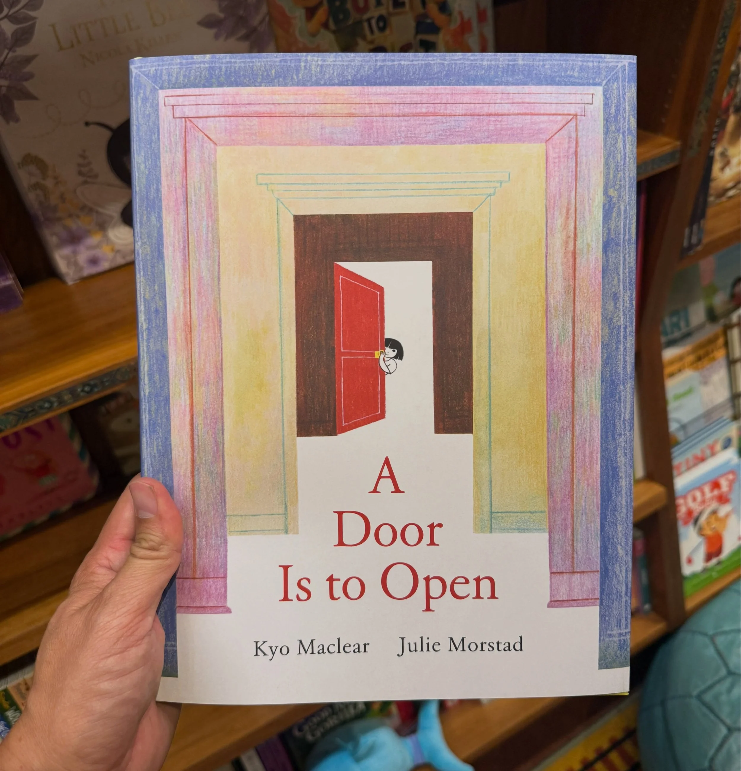Beautiful new book from two greats: @kyomaclear &amp; @juliemorstad. Congrats! 🥳 @tundrabooks 

(Spotted at @warwicksbooks, right next to Built to Last 🥰)