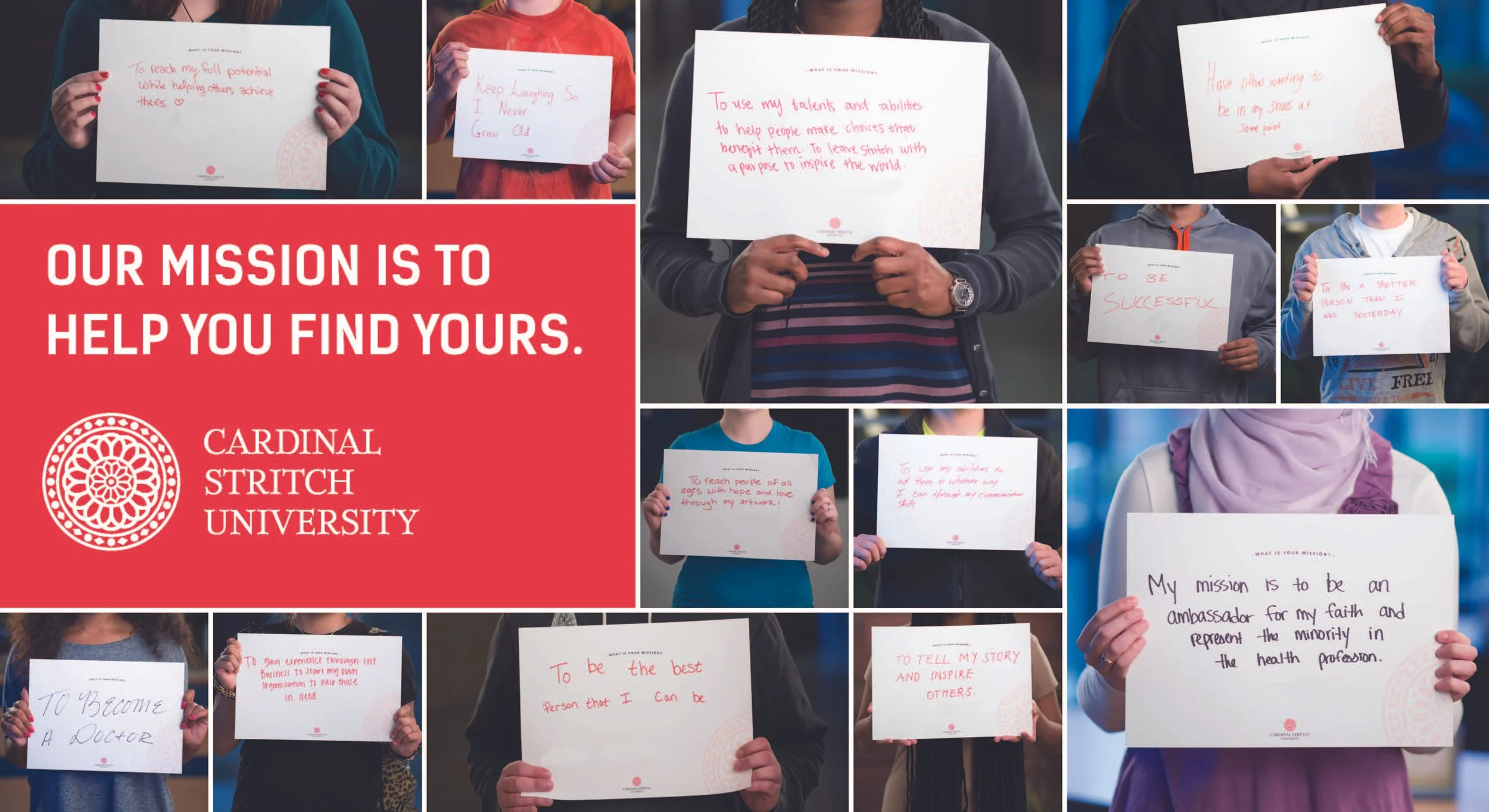 "What is your mission?" campaign 