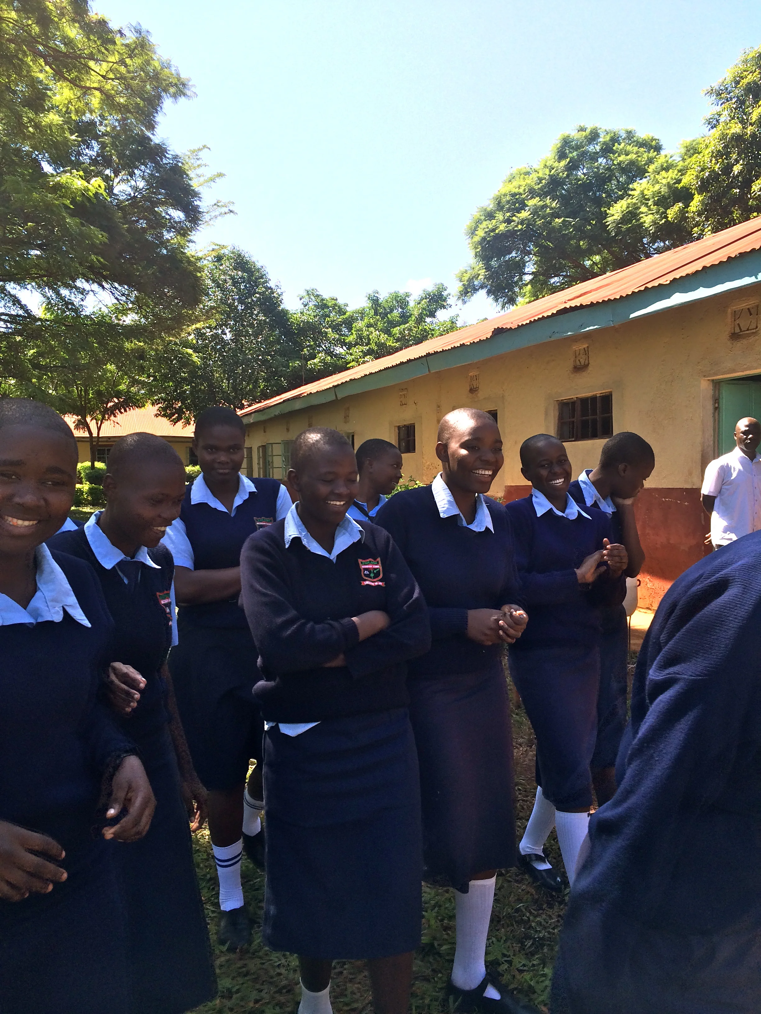The first class of girls to be able to board at Sirembe Secondary School! Beautiful and bright young women!