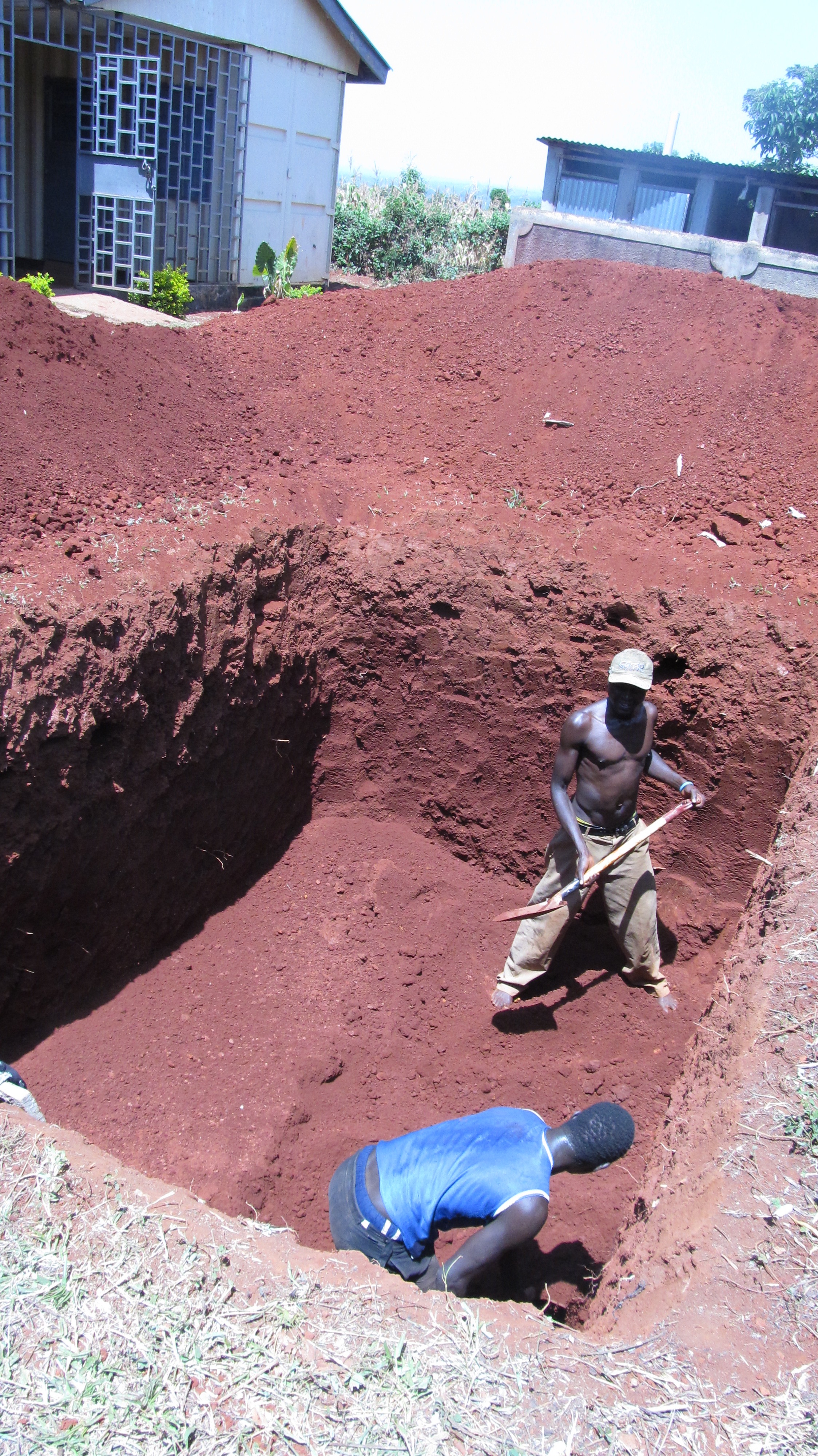 Phase 1--Digging the hole for the Septic Tank (January 2015)