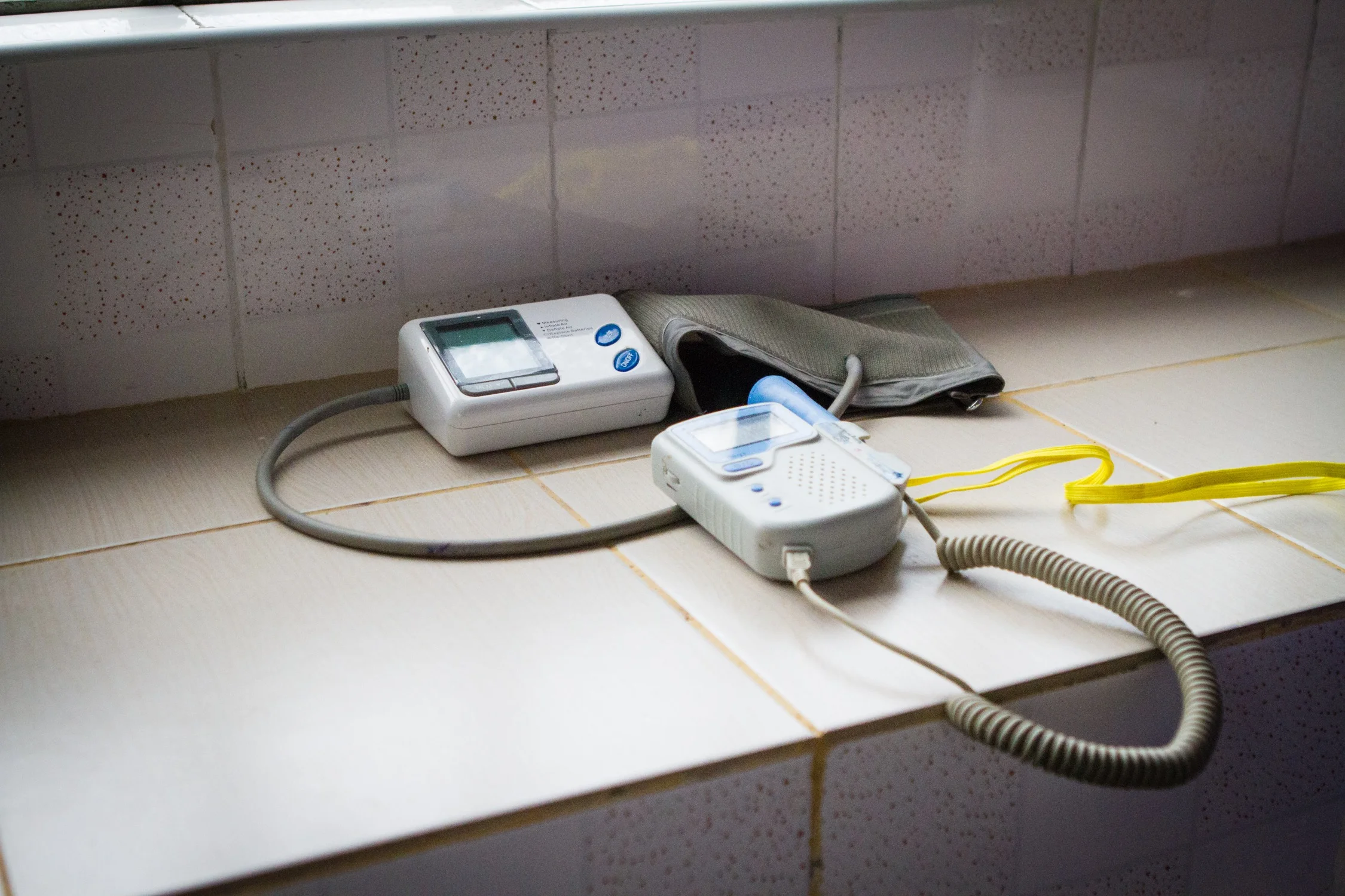 The heart Doppler machine donating by an Kenyan non-profit