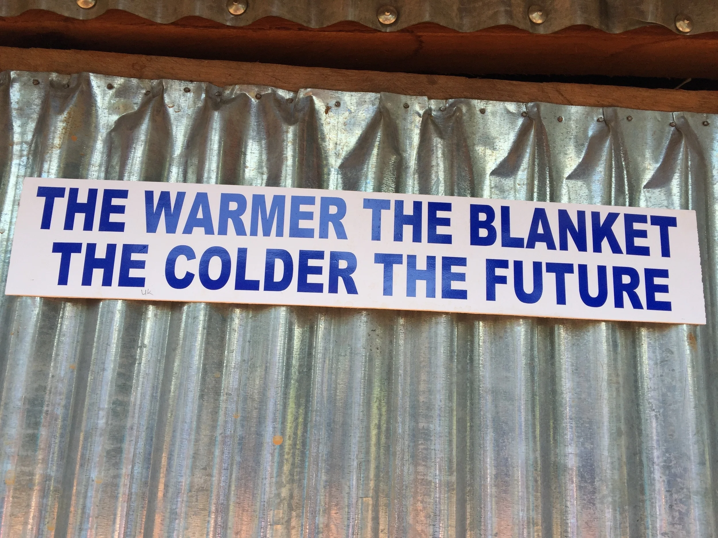 A Quote from a Sirembe Secondary School Student on the door of the girls temporary dormitory at school. An awesome revamp of "You snooze you lose"