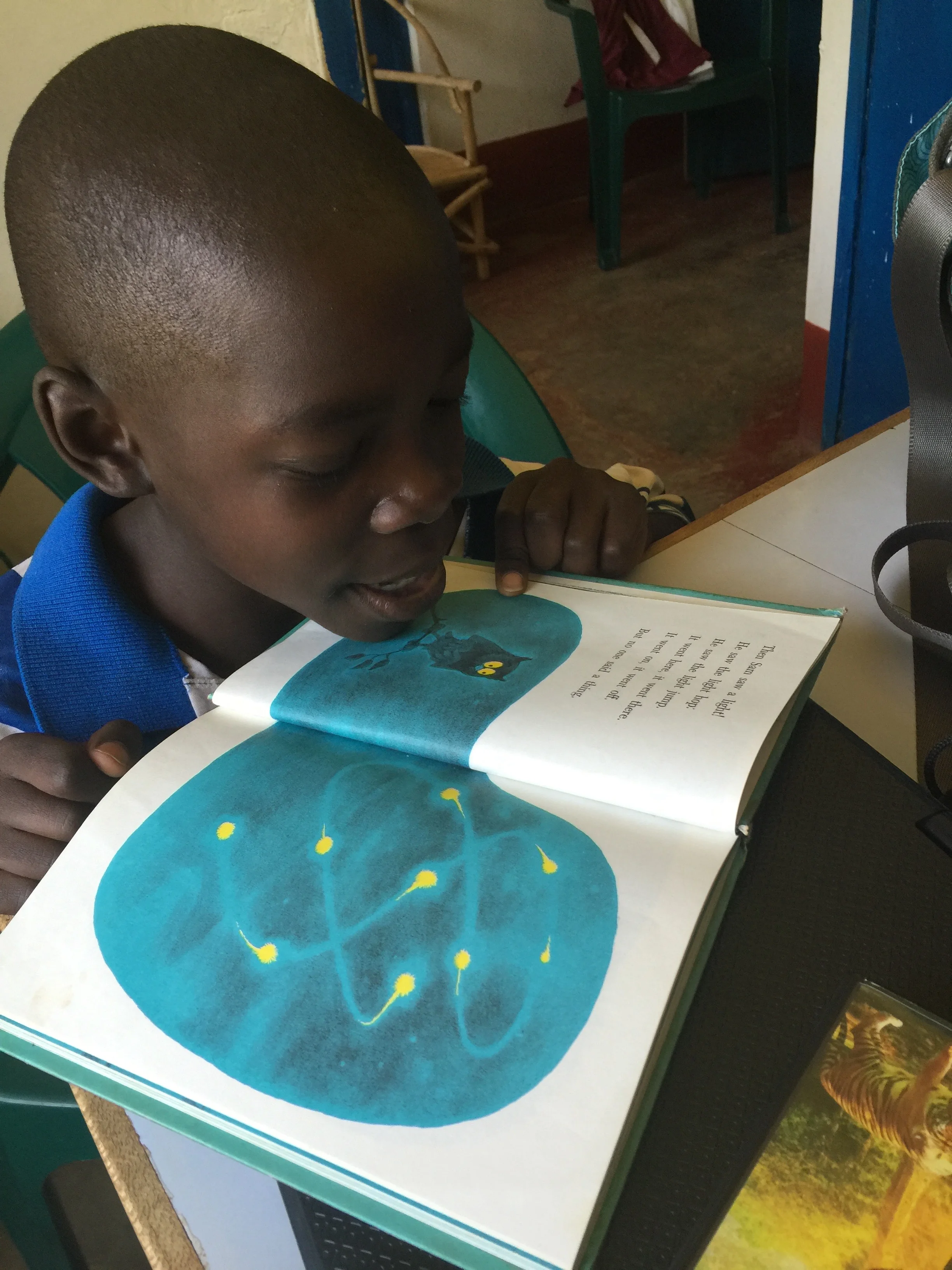 Edwin was so proud to read this book. He did such a good job.