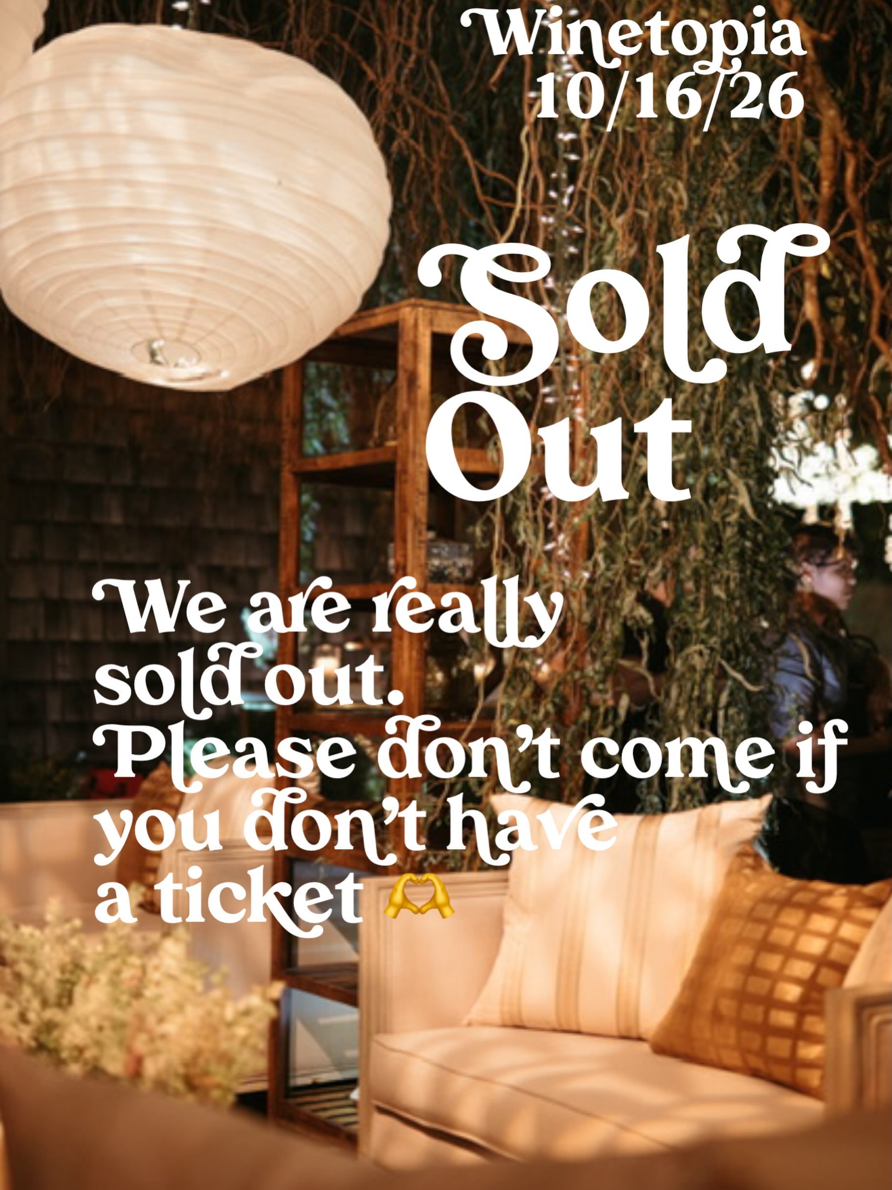 We are SOLD OUT tonight! Please don&rsquo;t come to the barn if you don&rsquo;t have a ticket 🫶