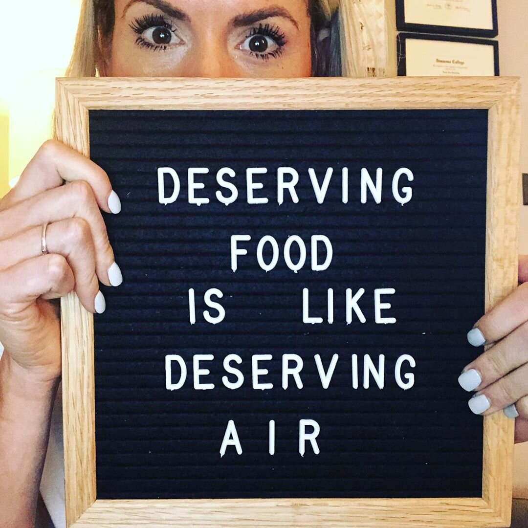 “Deserving food is like deserving air” — Anna Sweeney