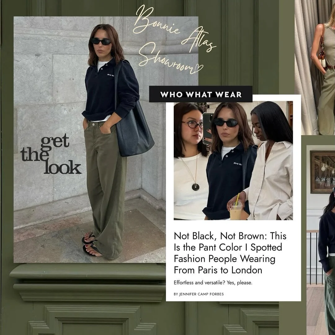 @whowhatwear said it best. Not black, not brown&hellip; 🫒 OLIVE GREEN! Check out these styles from @frannegolde and @sixfiftyclothing, all perfect ways to #getthelook