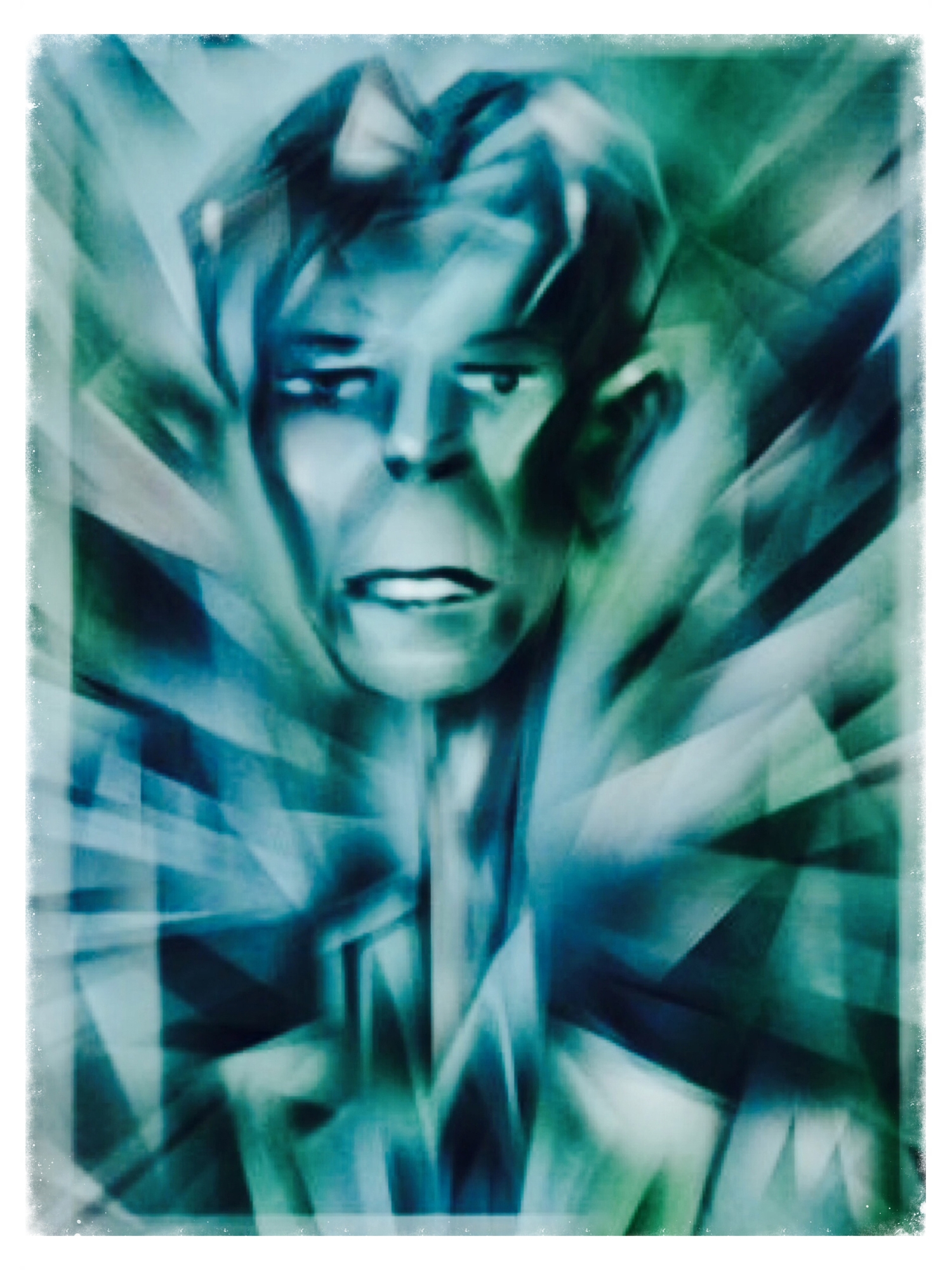 "Missing David" Amazing artist. Inspirational superstar chameleon. Sad David Bowie shaped hole in the world now.