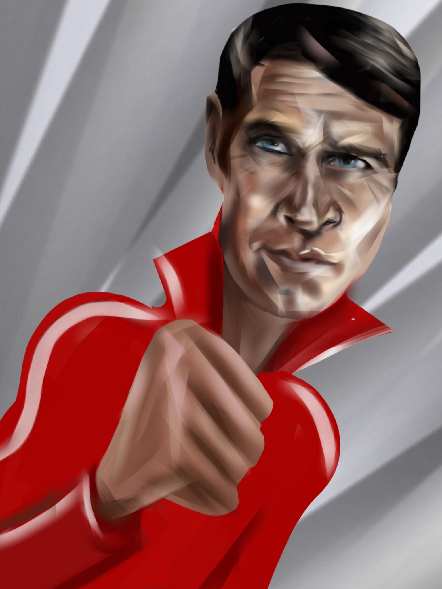 Lee Majors. 'The Six Million Dollar Man' Circa 1975