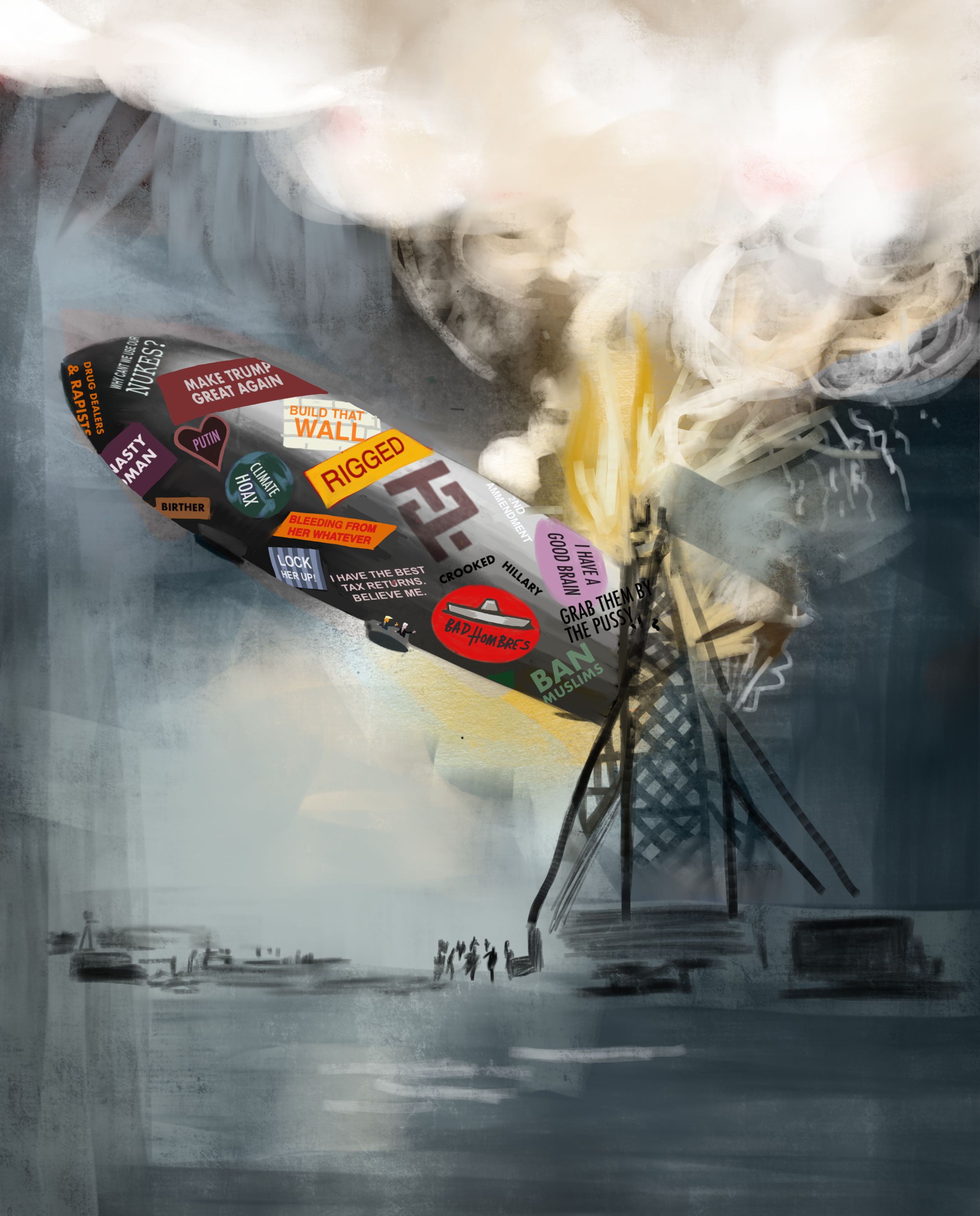  "Oh the Humanity..."  This was what I was working on as election day played out. Like the metaphor and still think it may come in handy down the road a little. 