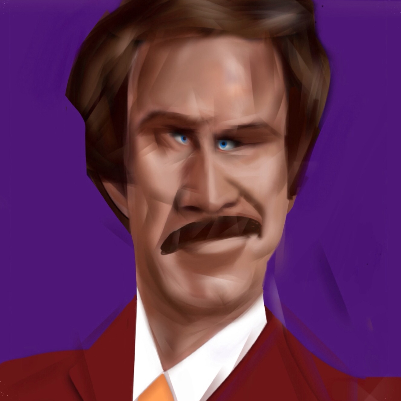  Will Ferrel, "Ron Burgundy"   'He had a voice that could make a wolverine purr and suits so fine they made Sinatra look like a hobo. In other words, Ron Burgundy was the balls.'     