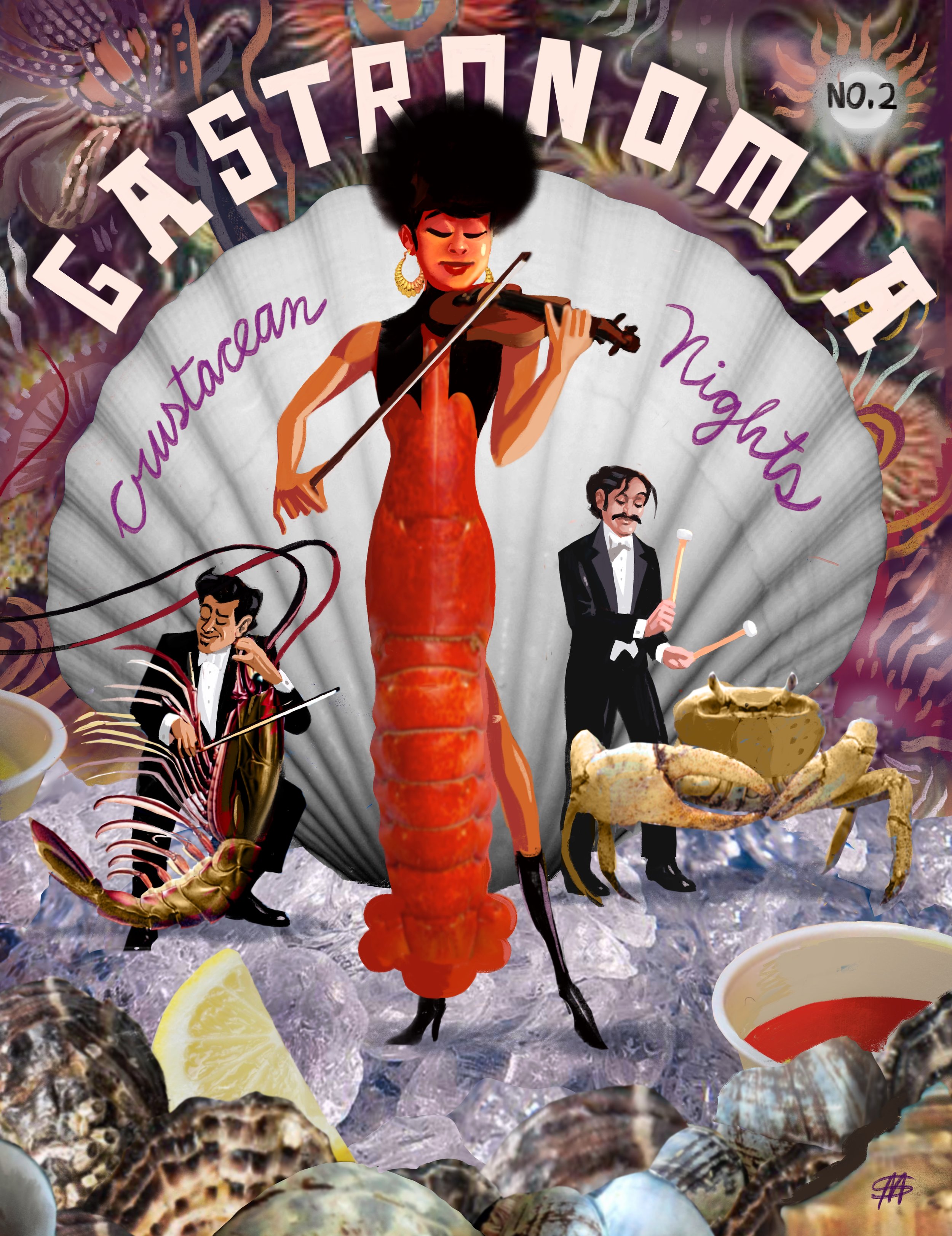 Gastronomia 2 Inside Back “Cover” for Edible Hudson Valley foody magazine. ‘Surreal fun job!