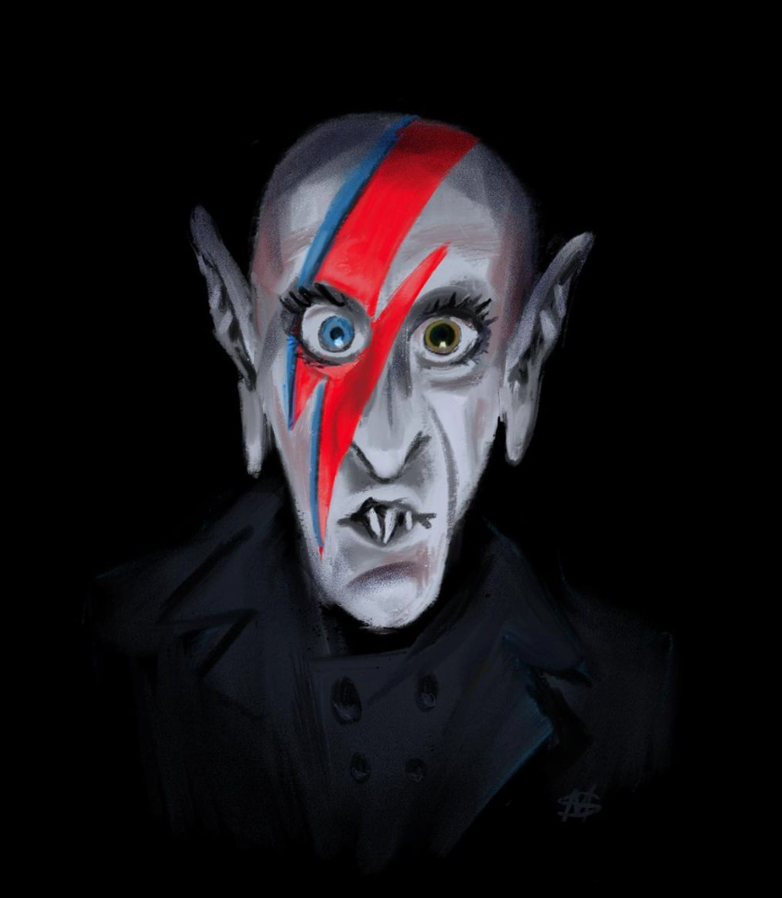 Bowie + Nosferatu = Glampyre