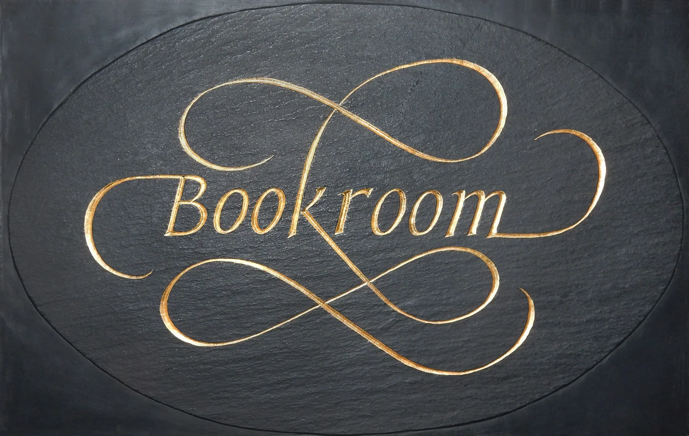 The Printer in His Bookroom