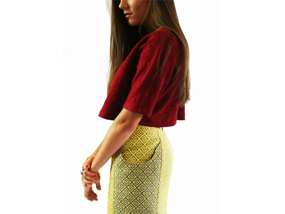 Geo Quilted Top and Medallion Pencil Skirt.jpg
