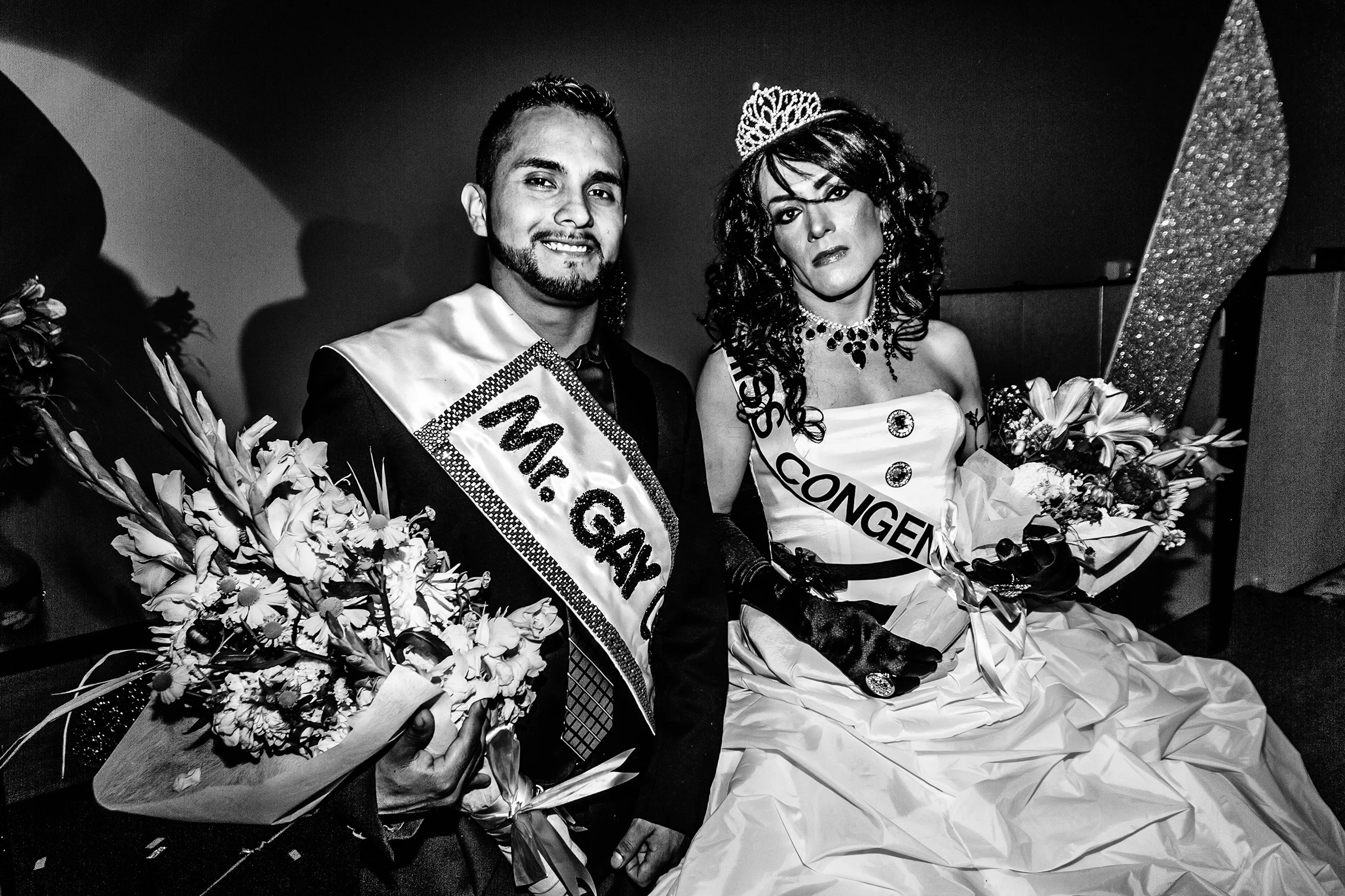 Mr. Gay Latino and Miss Congeniality at Entre Hermanos' Latino Pageant at Seattle University on August 27th, 2011.