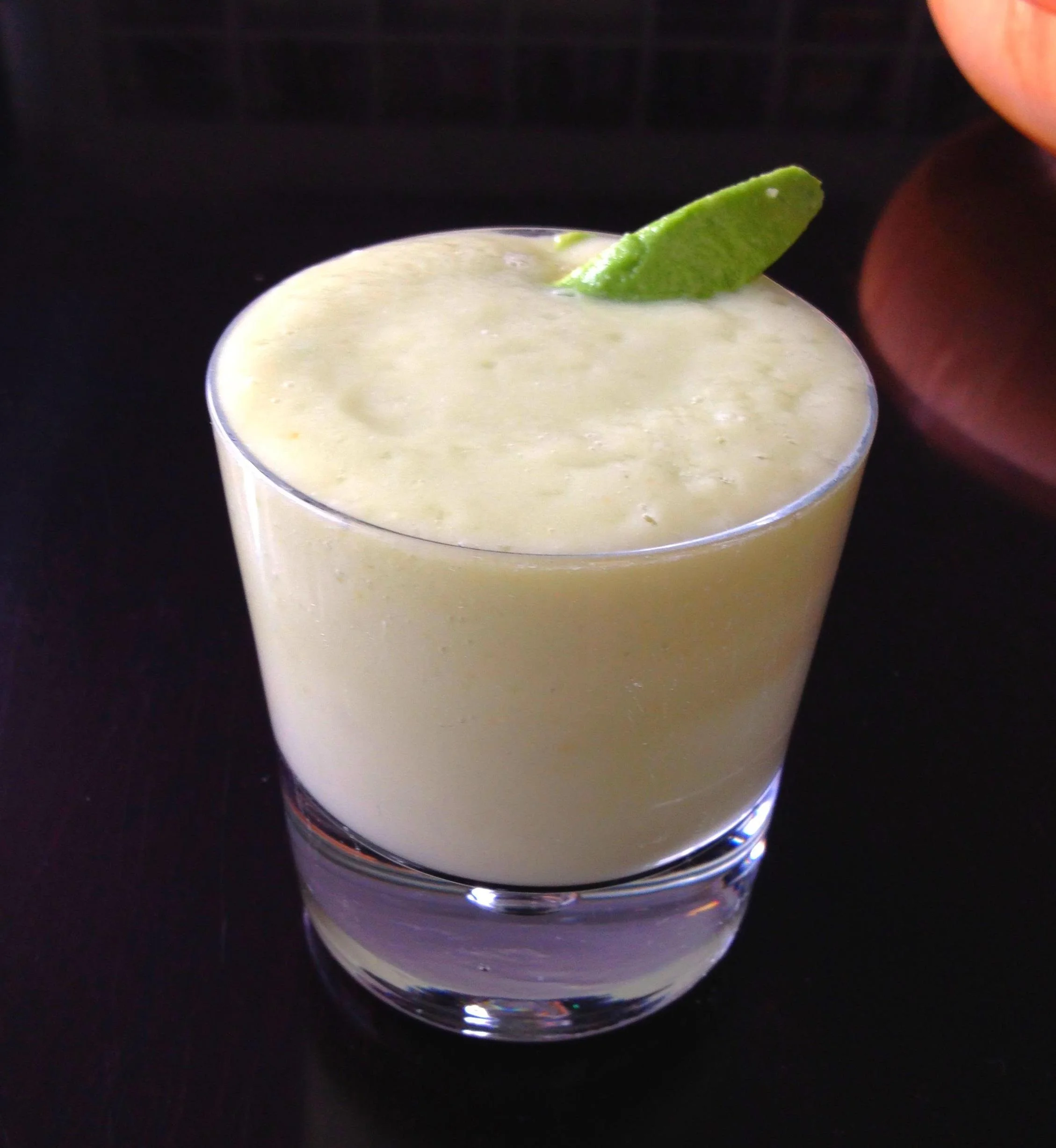 Bravocado! Smoothie, after the blender -- a super-healthy treat!