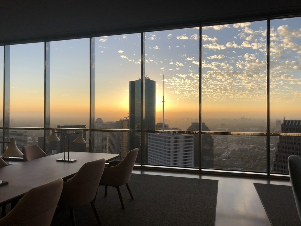 Sunset from client's office @Chase Tower