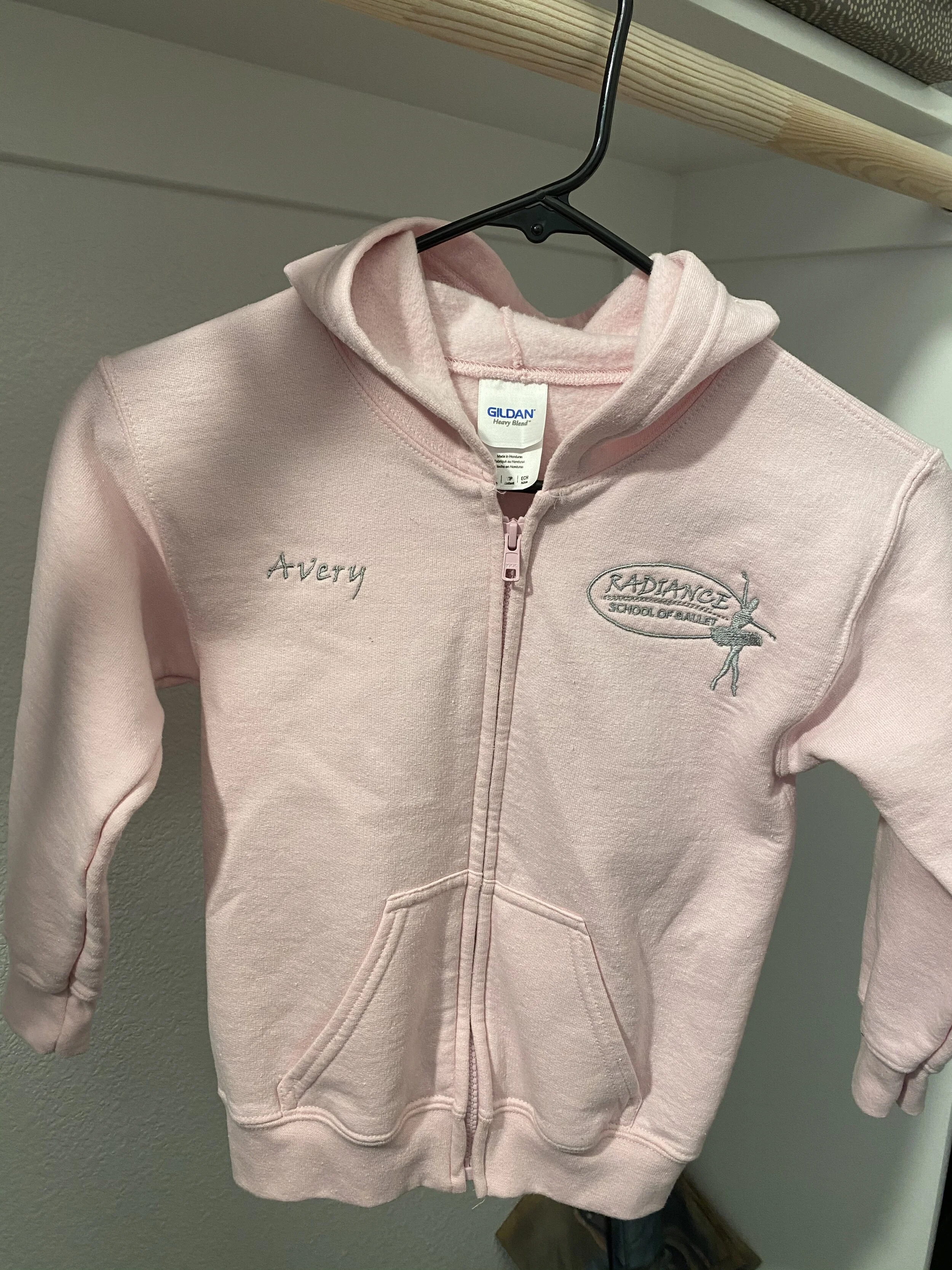 grey pink zip up hoodie