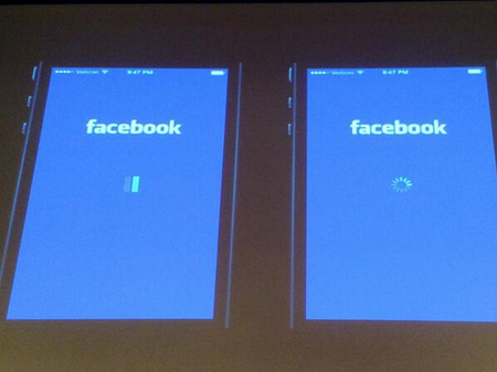 Facebook A/B Testing Its iOS App's Loading Icon