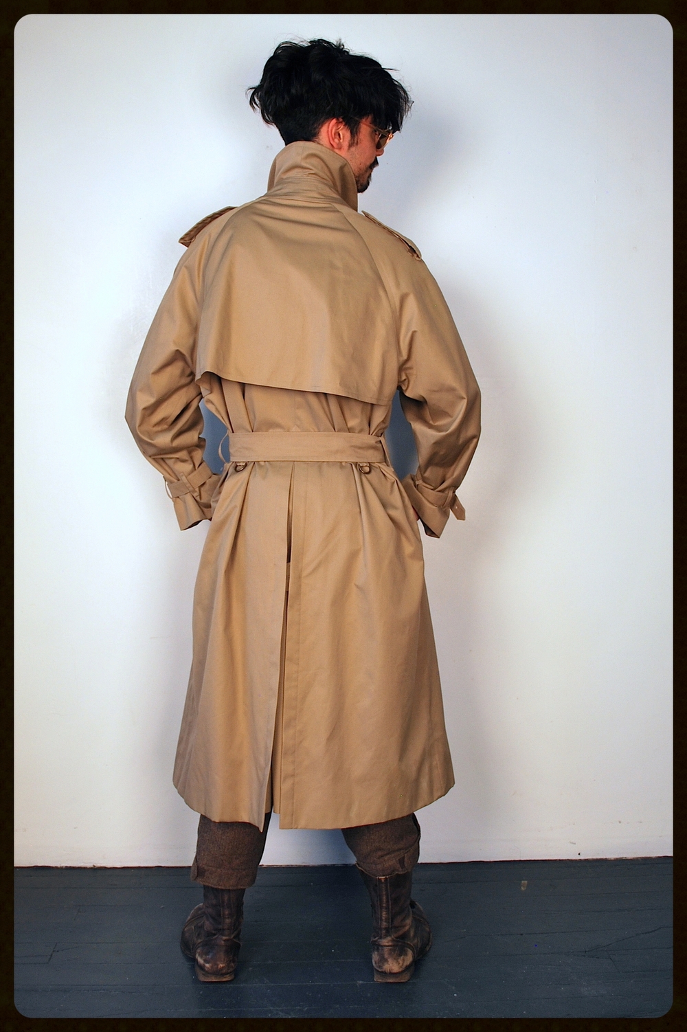 大人気新作   一枚袖 coat trench vintage 80s Burberry トレンチコート