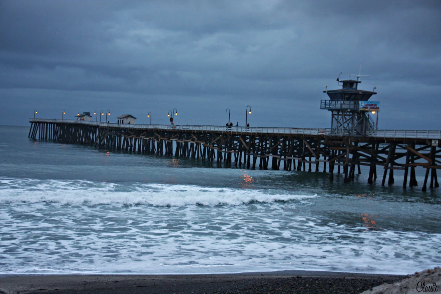 San Clemente Pier in Indigo