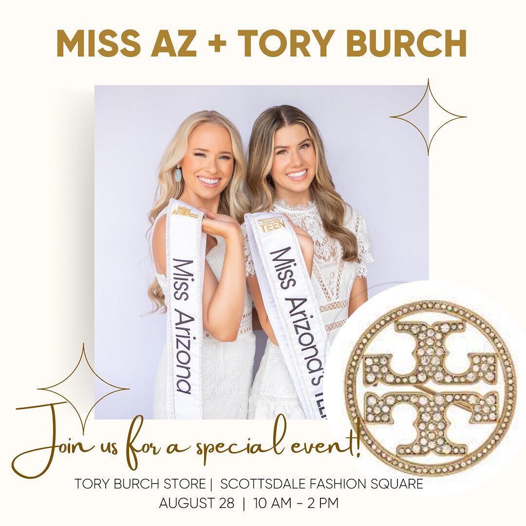 We are THRILLED to announce that we are partnering with Tory Burch @toryburchfoundation for an event on Sunday, August 28th from 10-2pm at the Scottsdale Fashion Square location! Tory has always felt strongly about women empowerment and philanthropy 