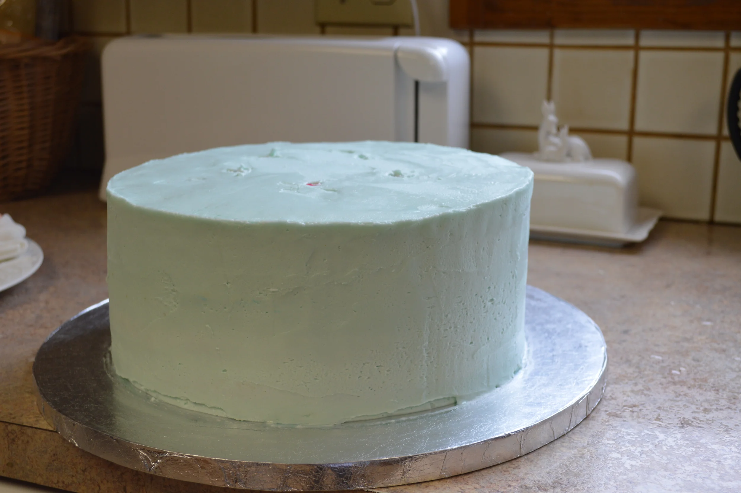 Bottom half iced and assembled...