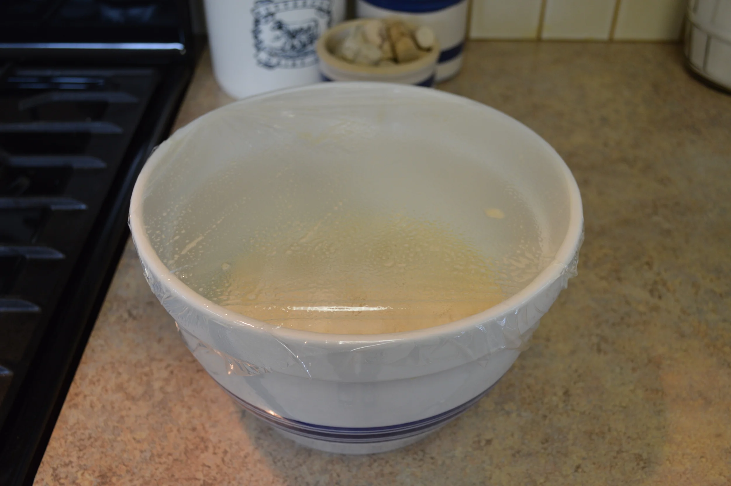 In the bowl to raise the first time...