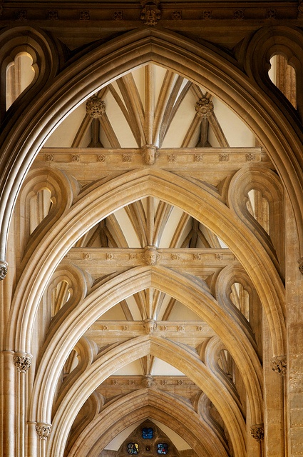 Perhaps church rafters like this?...