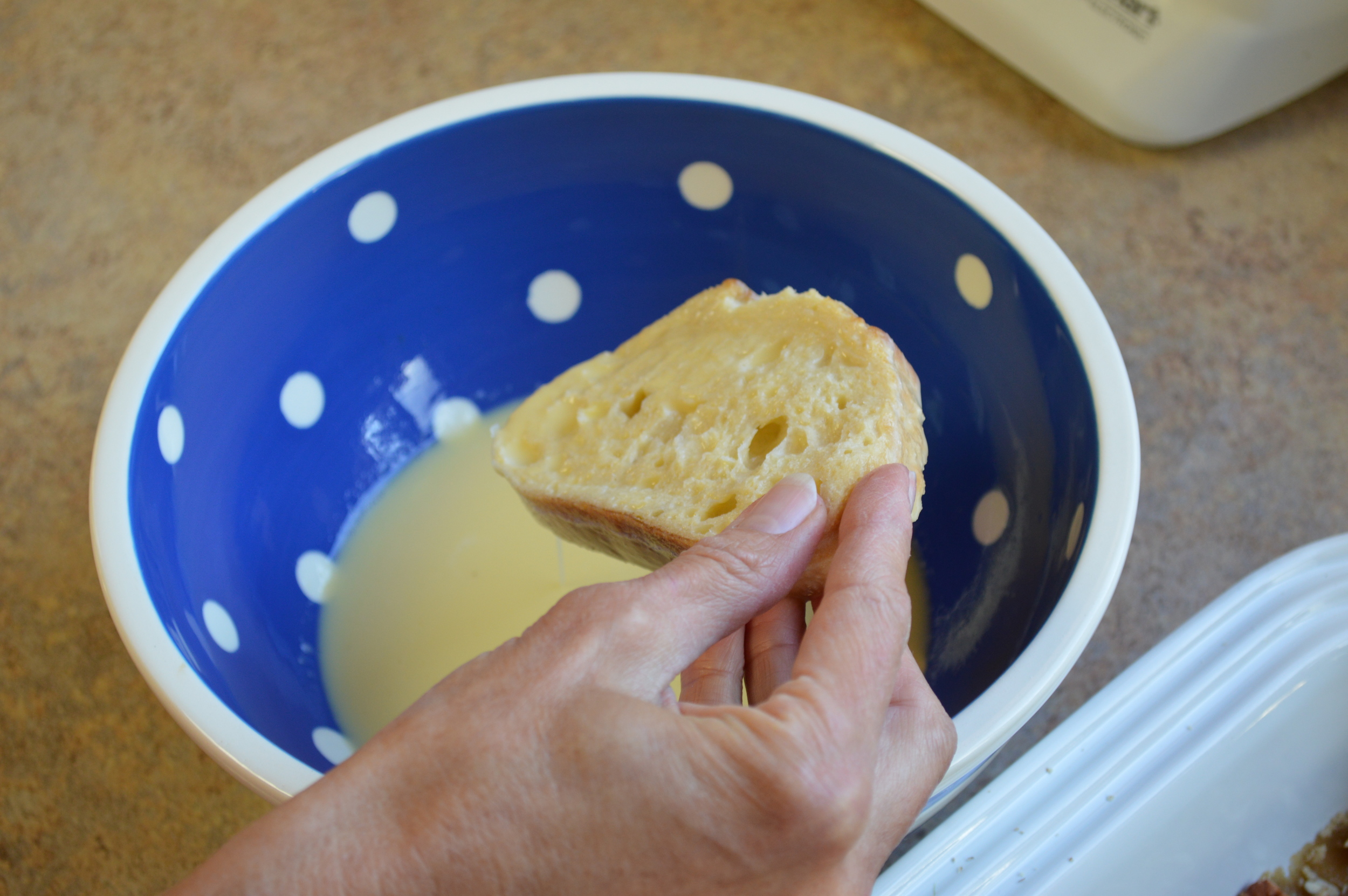 Dip the bread...
