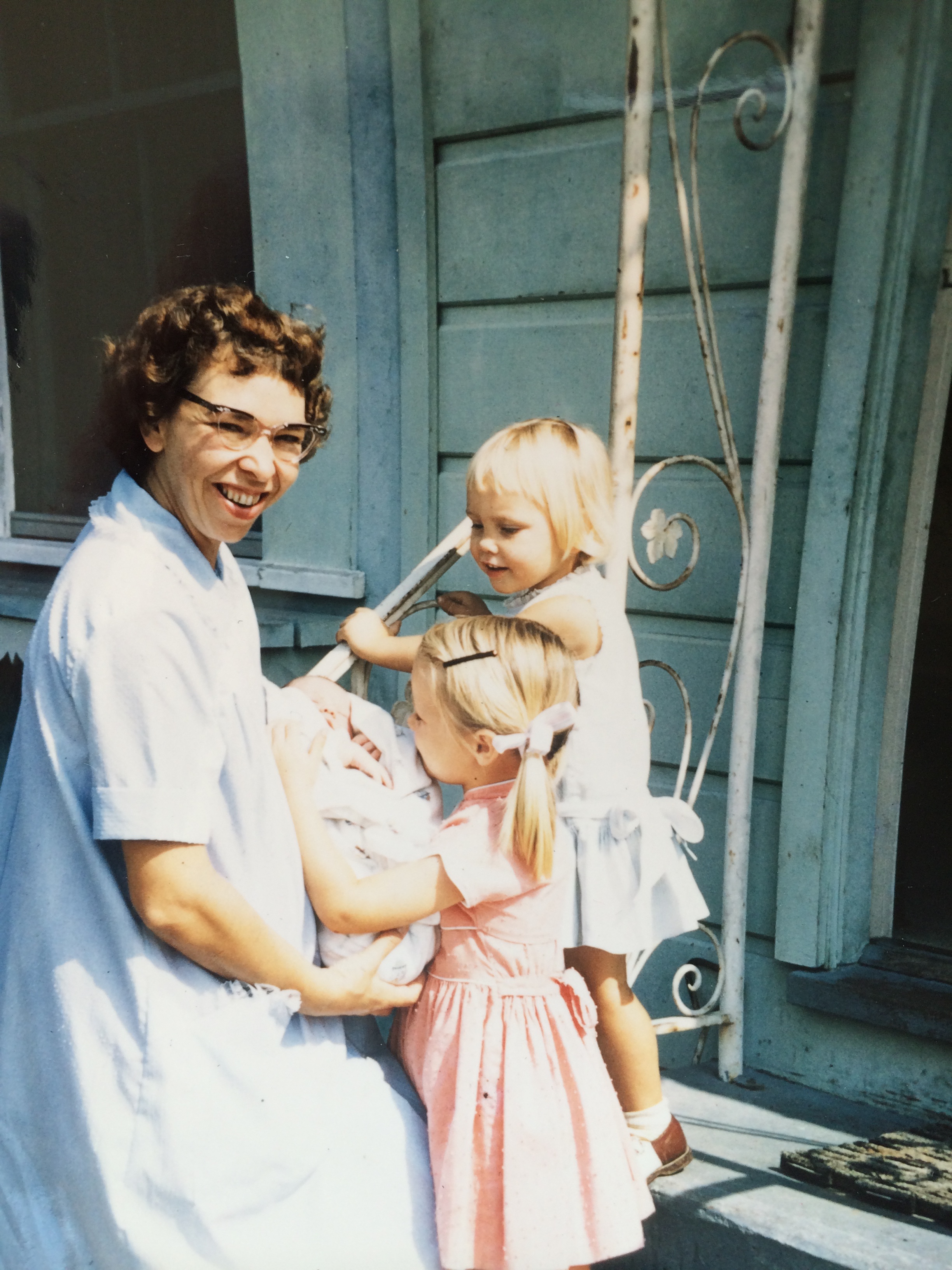 Mom, bringing her youngest daughter home from the hospital...