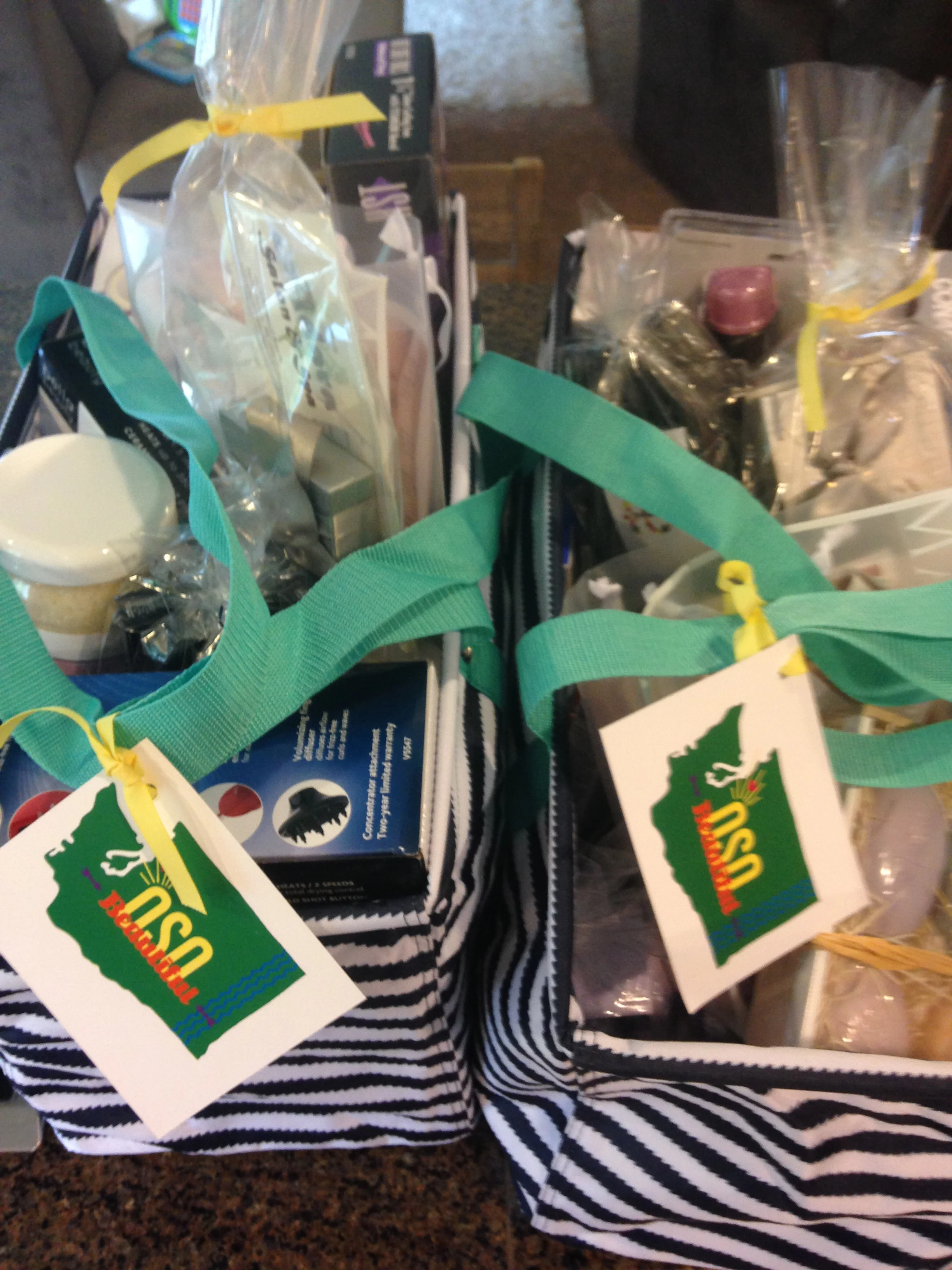 Completed baskets...