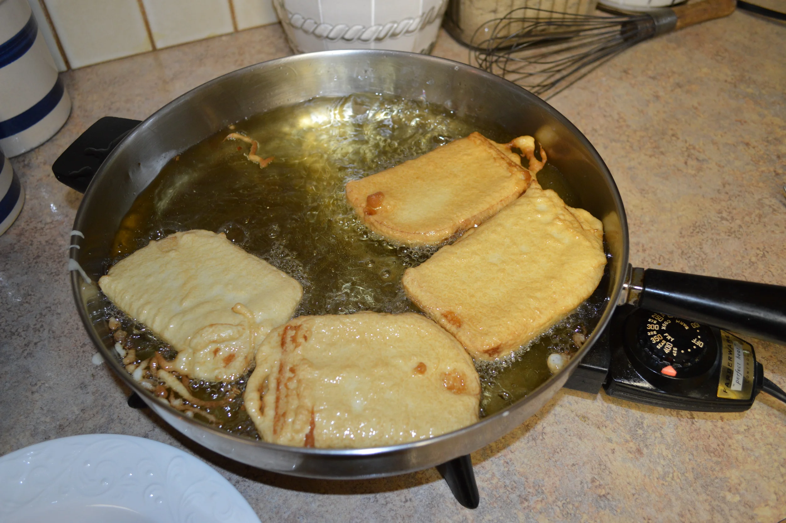 French toast flipped once...see that lovely caramel color?