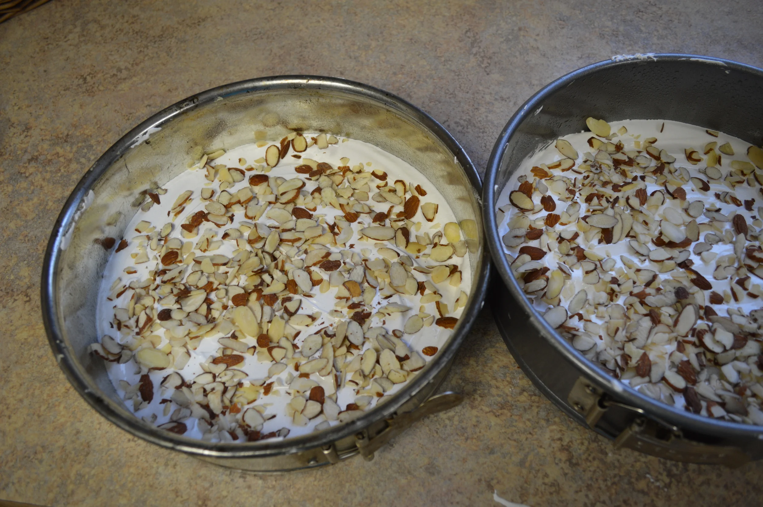 Just prior to going in oven...
