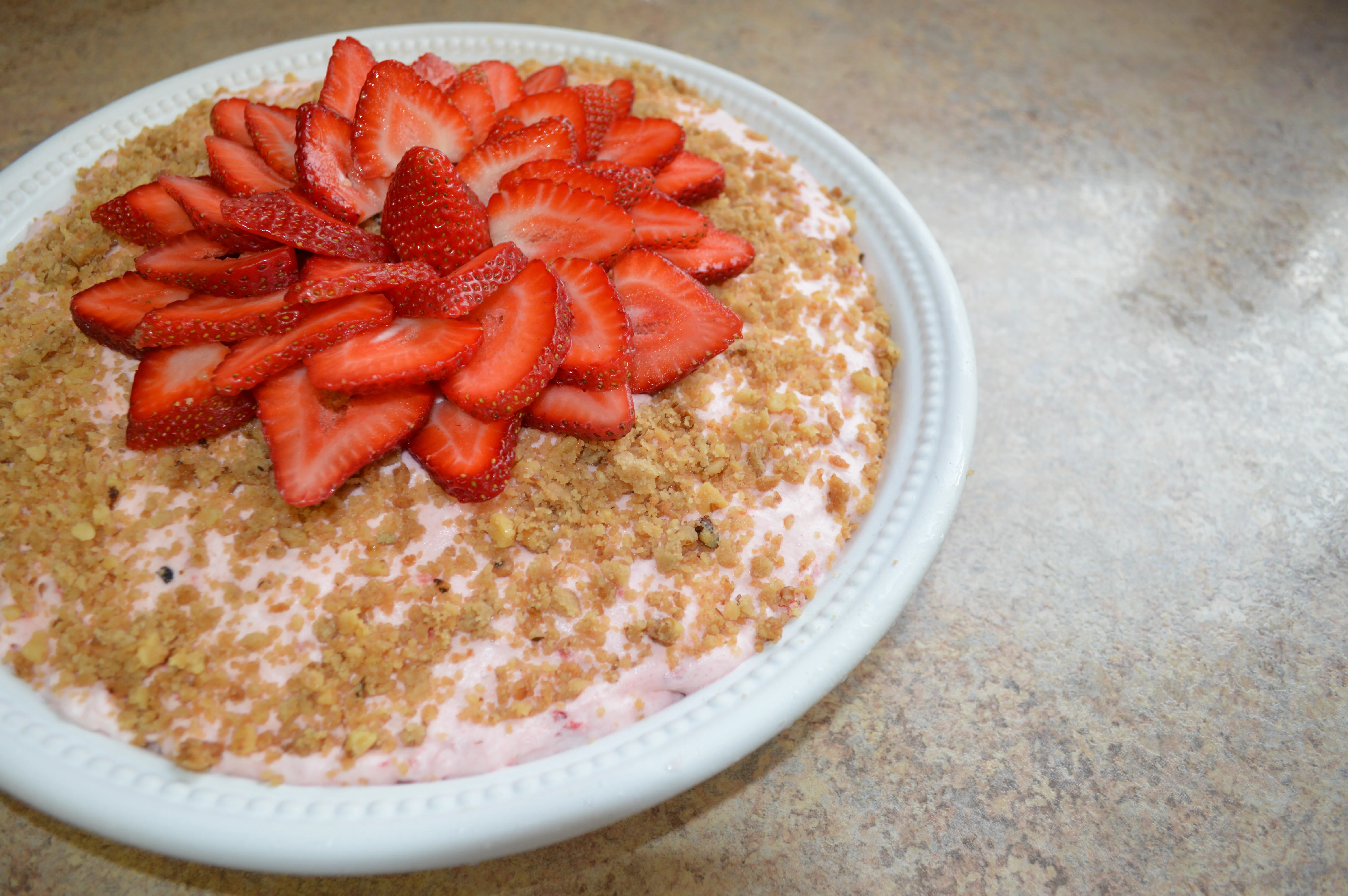 Whipped strawberry delight...