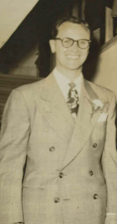 Dad on his wedding day...