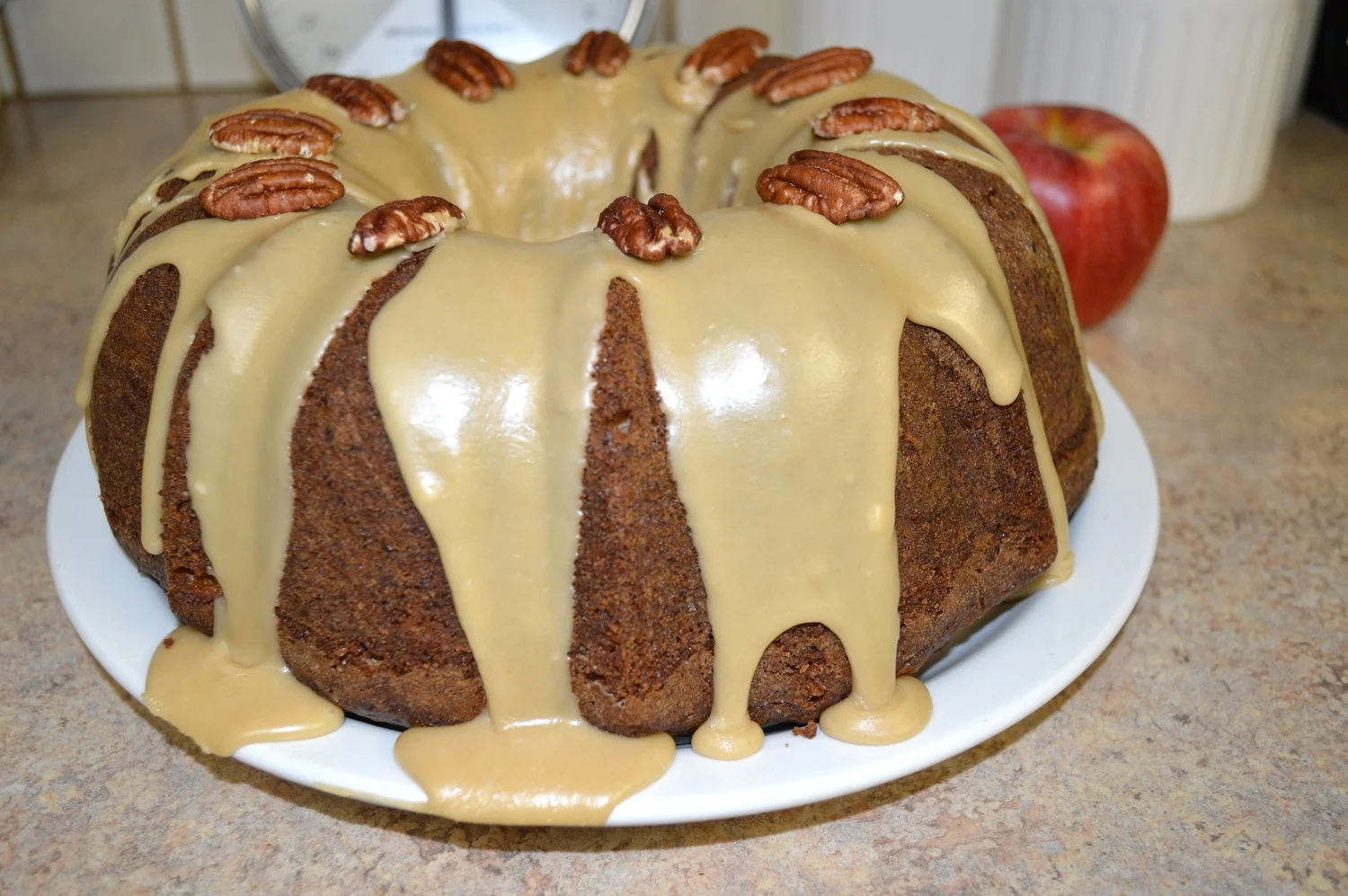 An apple cake...
