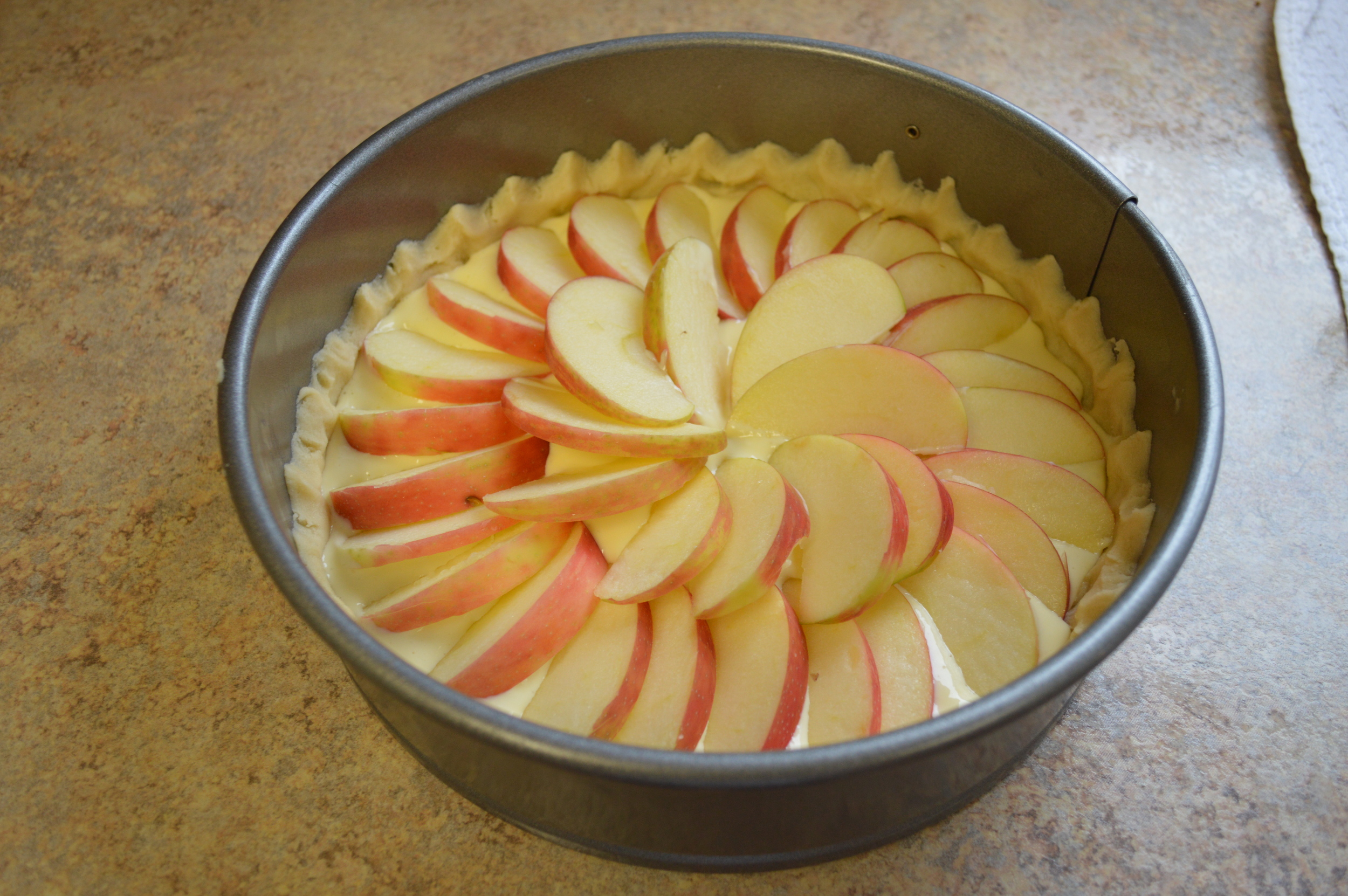 Filling and apples added...