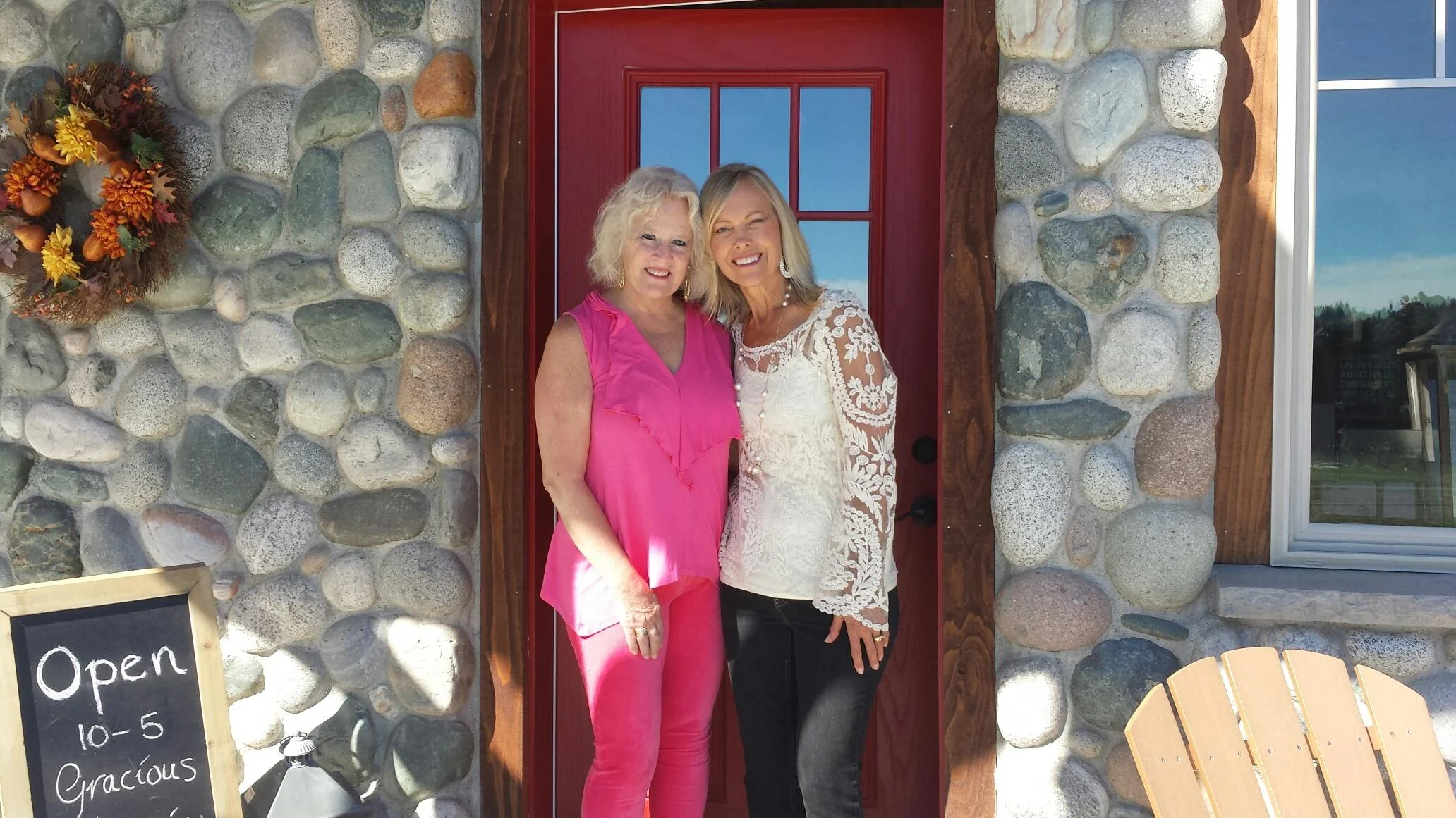 Cheryl, my gracious helper, and me...