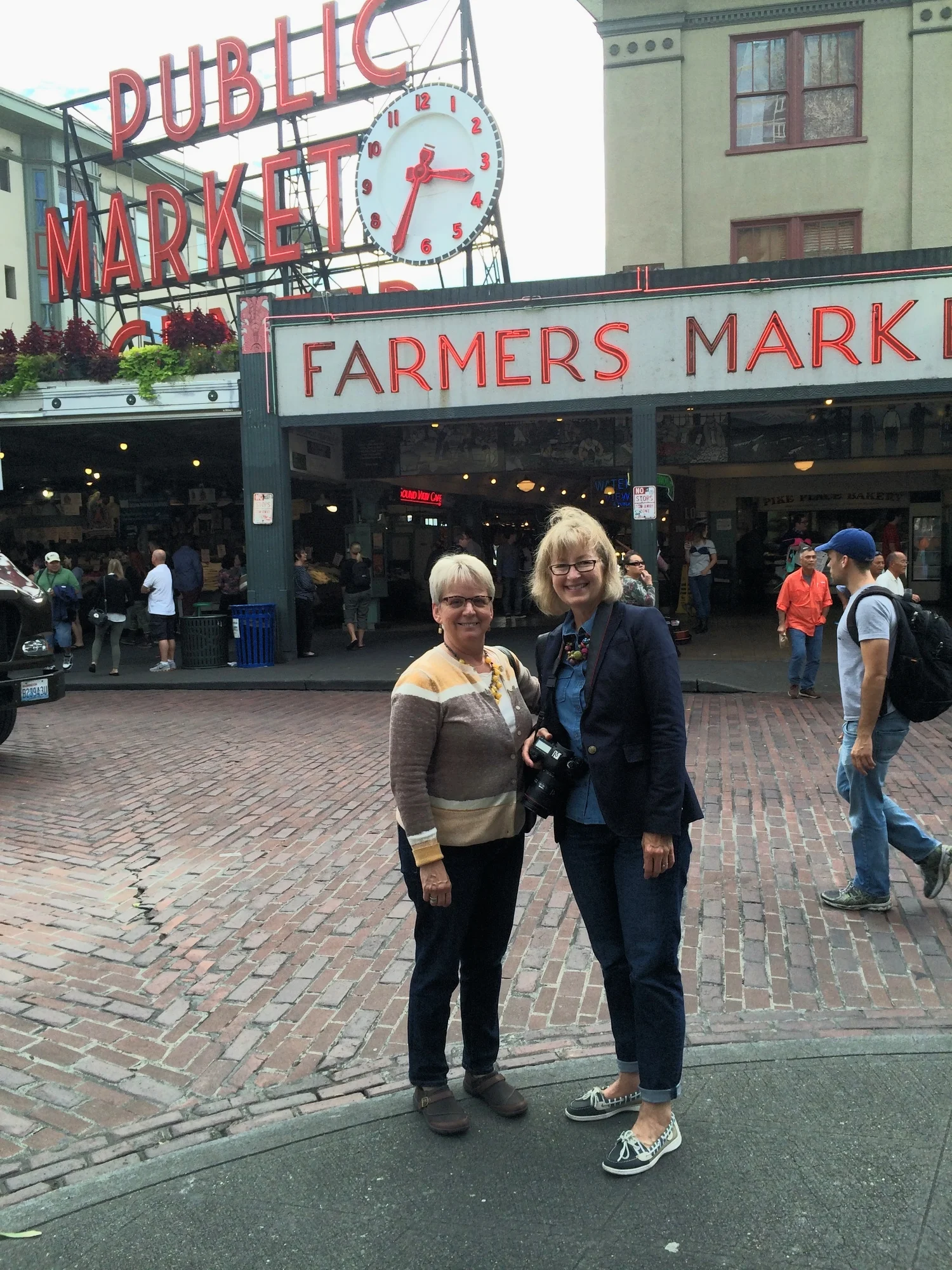 My roommate, Barb, and her friend, Janie...