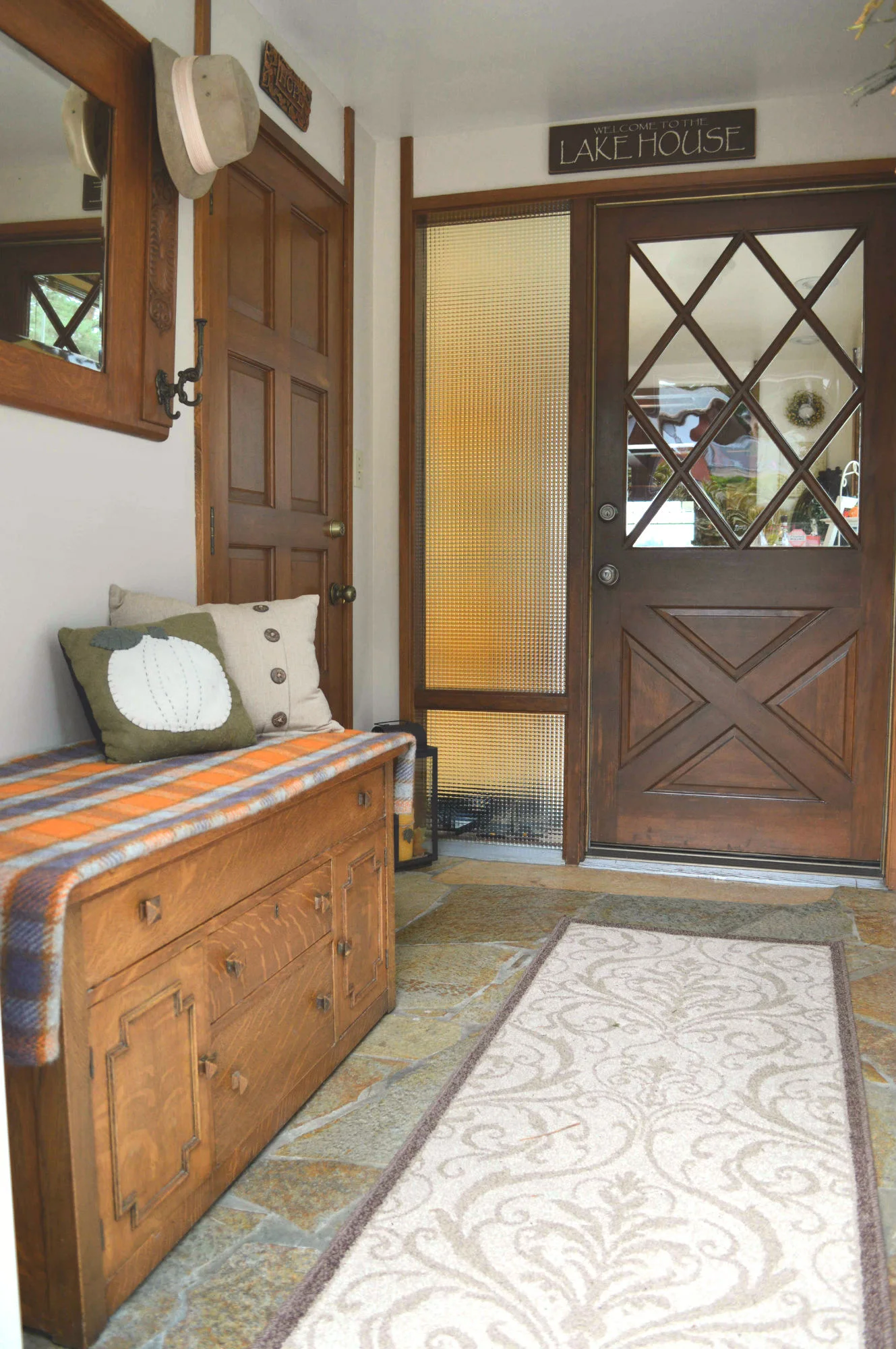 The entry...