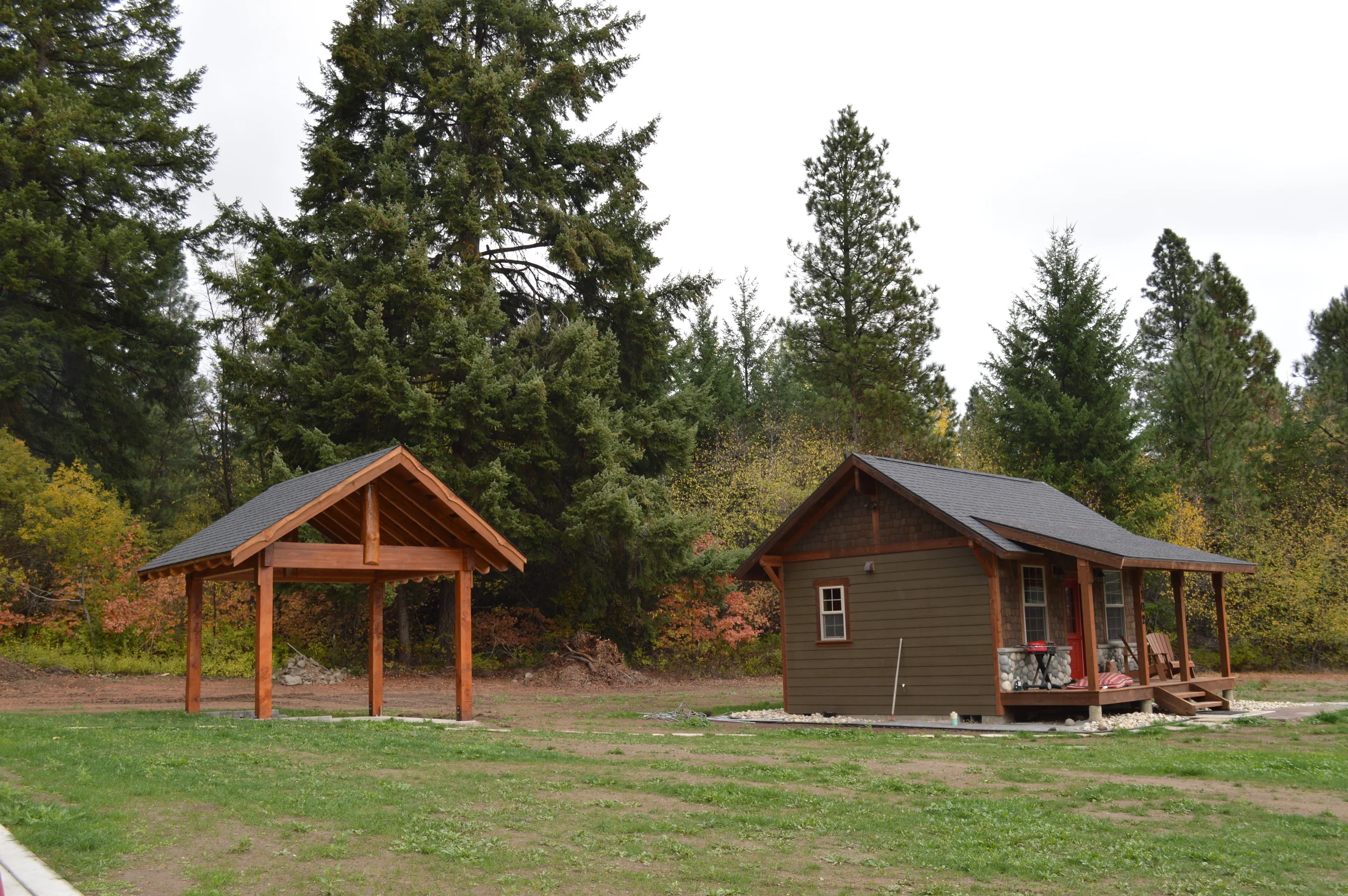 Next to the little bunkhouse...
