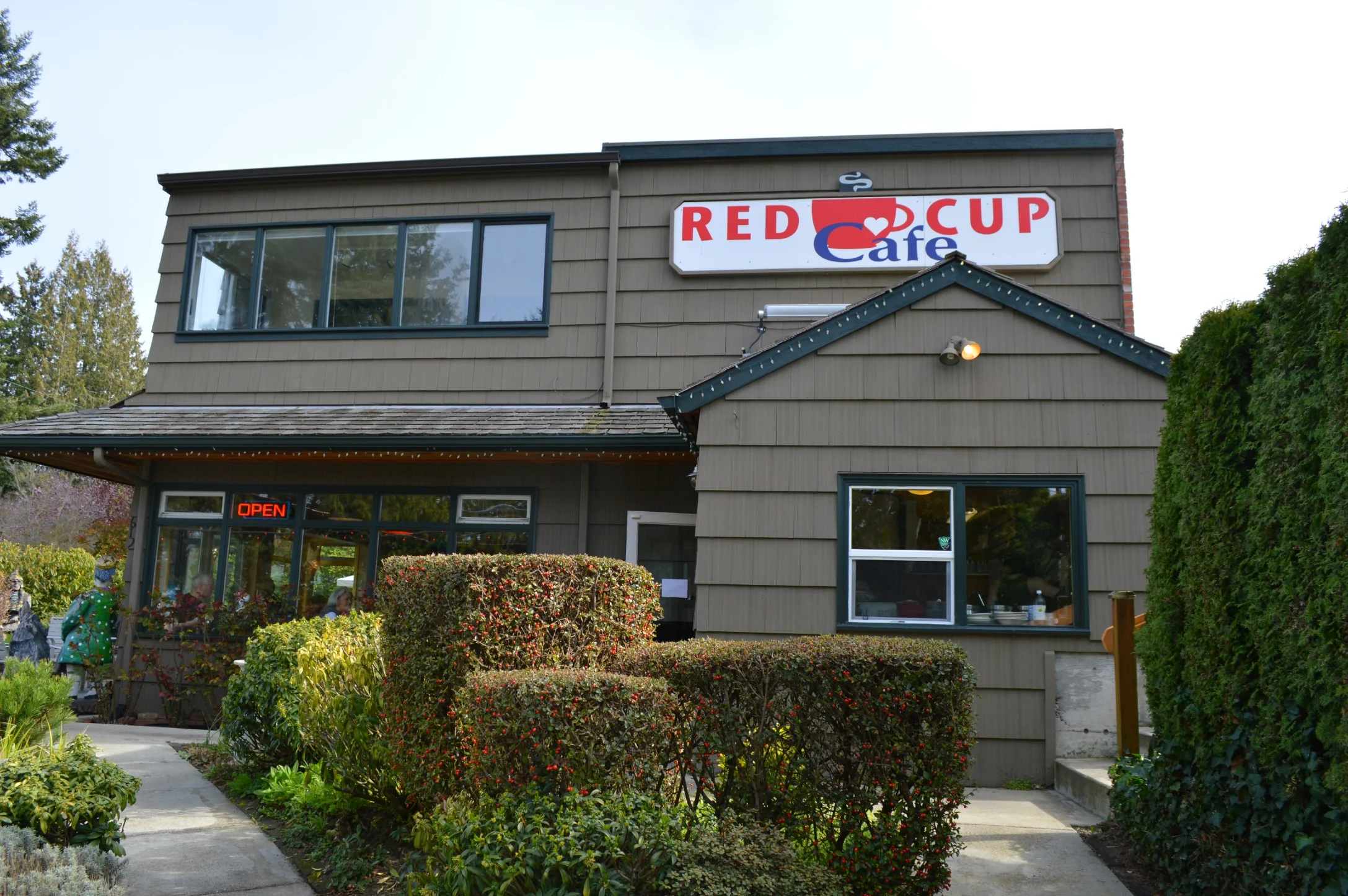 Coffee at the Red Cup Cafe...
