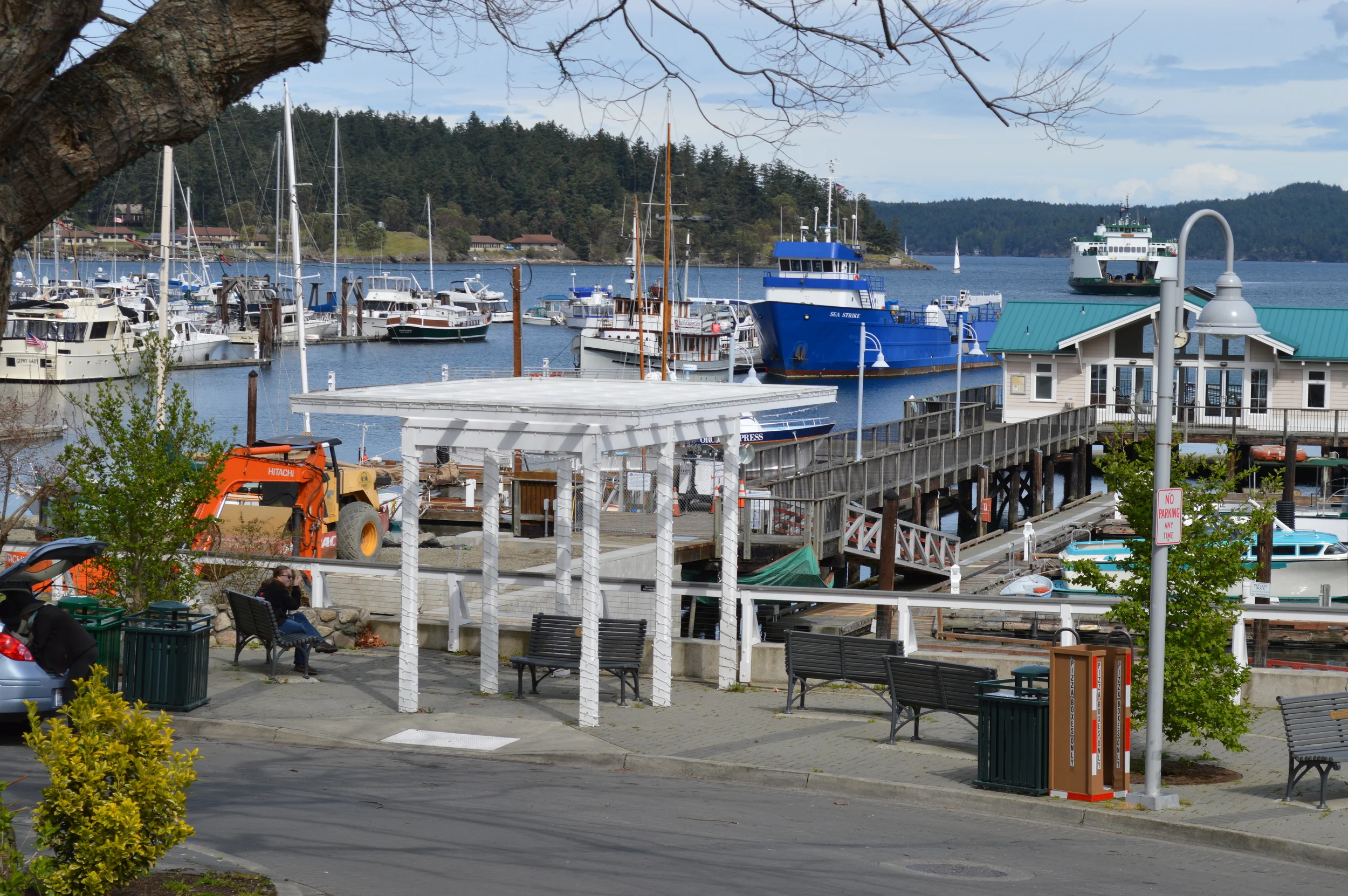 our ferry, the Chelan, pulling into port...